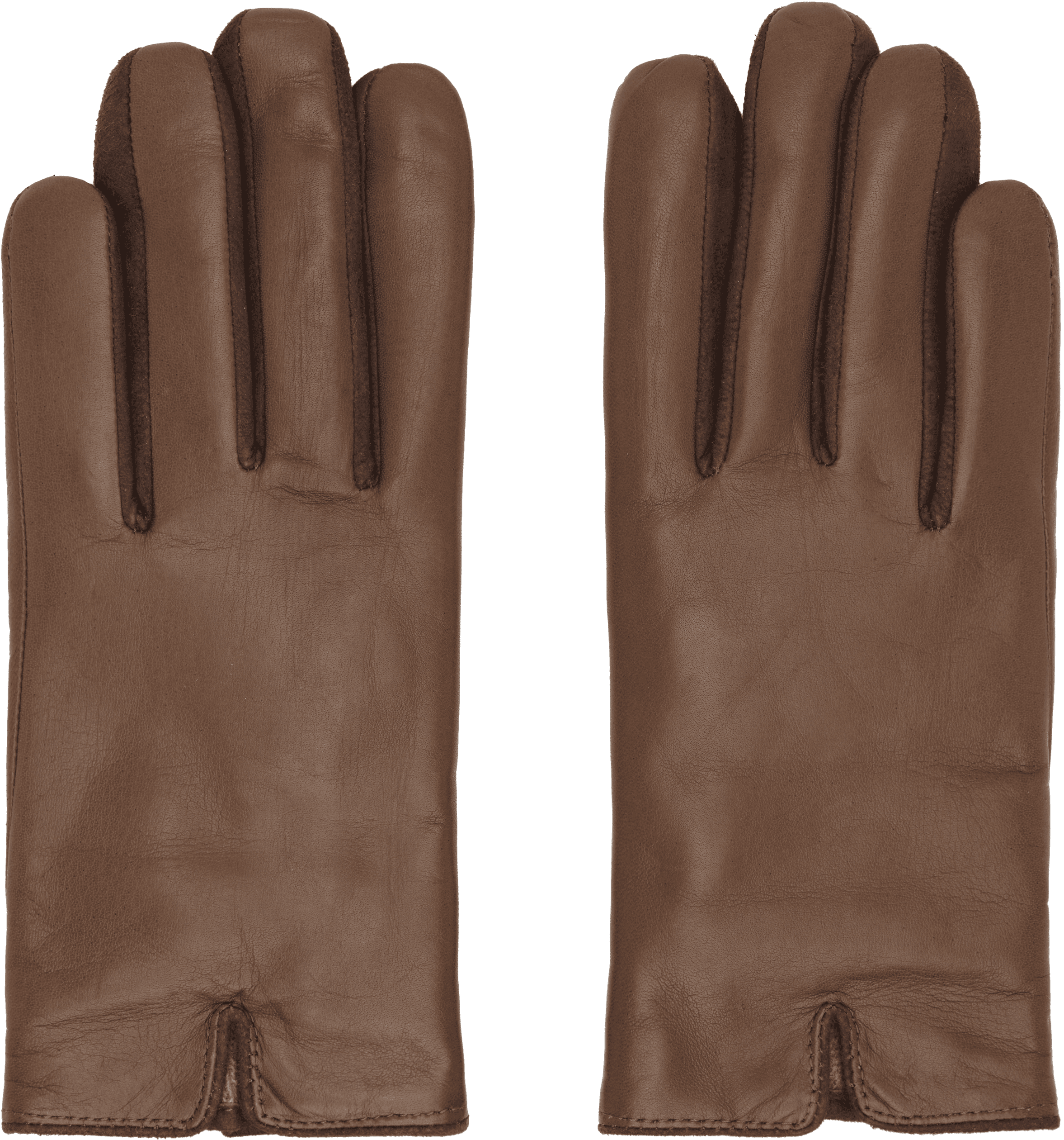 SSENSE Exclusive Brown Essentials Gloves - Image 1