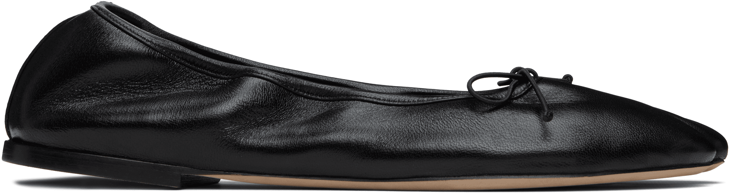 SSENSE Exclusive Black Tabi Stretch Ballerina Flats - Image 1