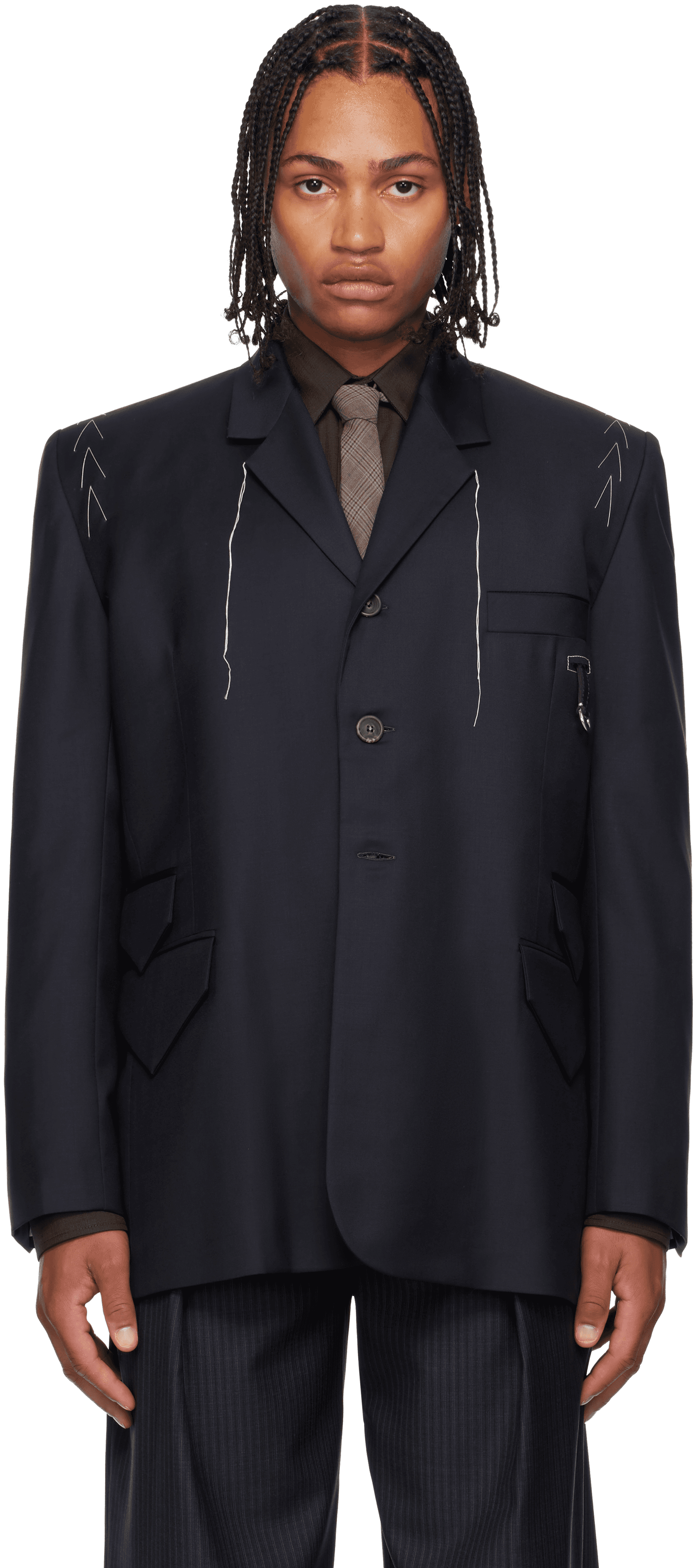 Navy Fundamental Blazer - Image 1