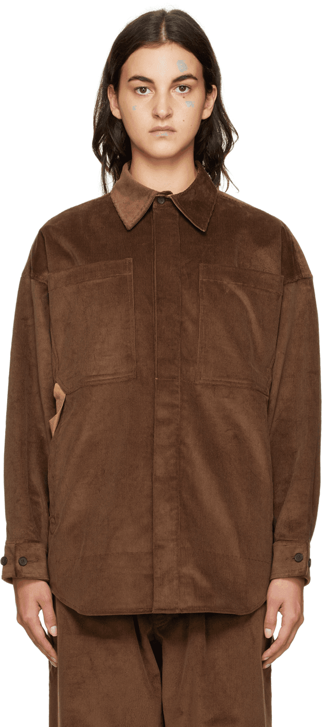 Brown Patch Pocket Shirt - Image 1