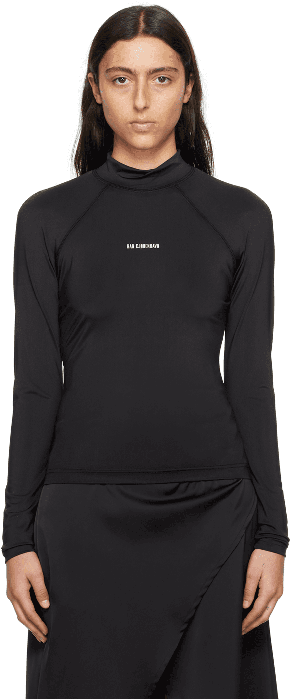 Black Raglan Turtleneck - Image 1