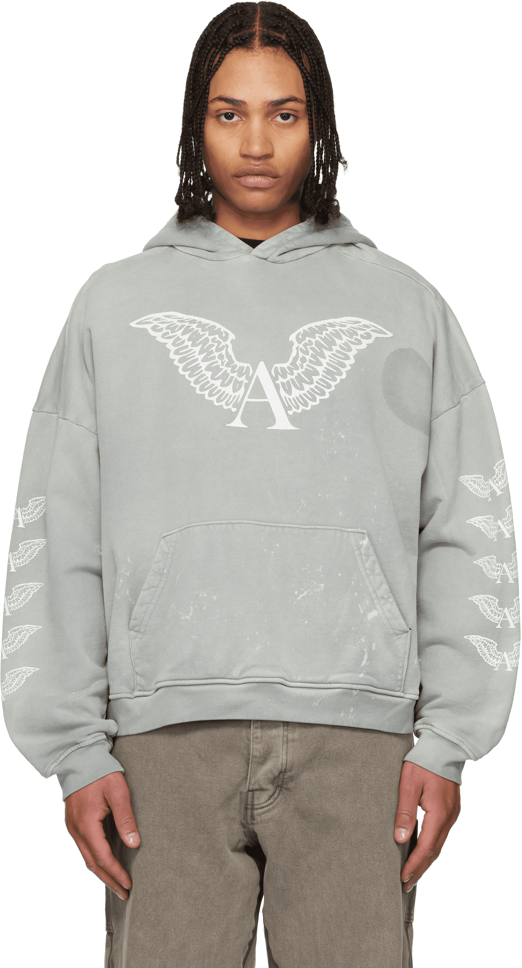 Gray Logo Hoodie - Image 1