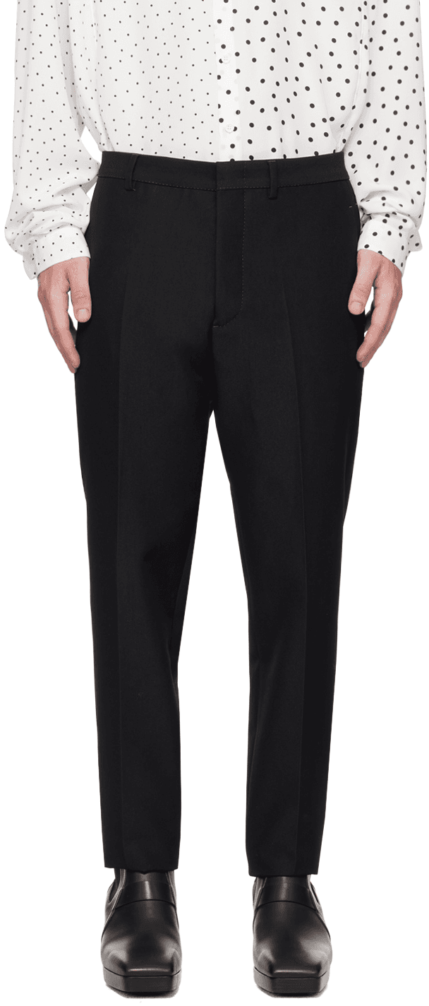Black Techno Trousers - Image 1