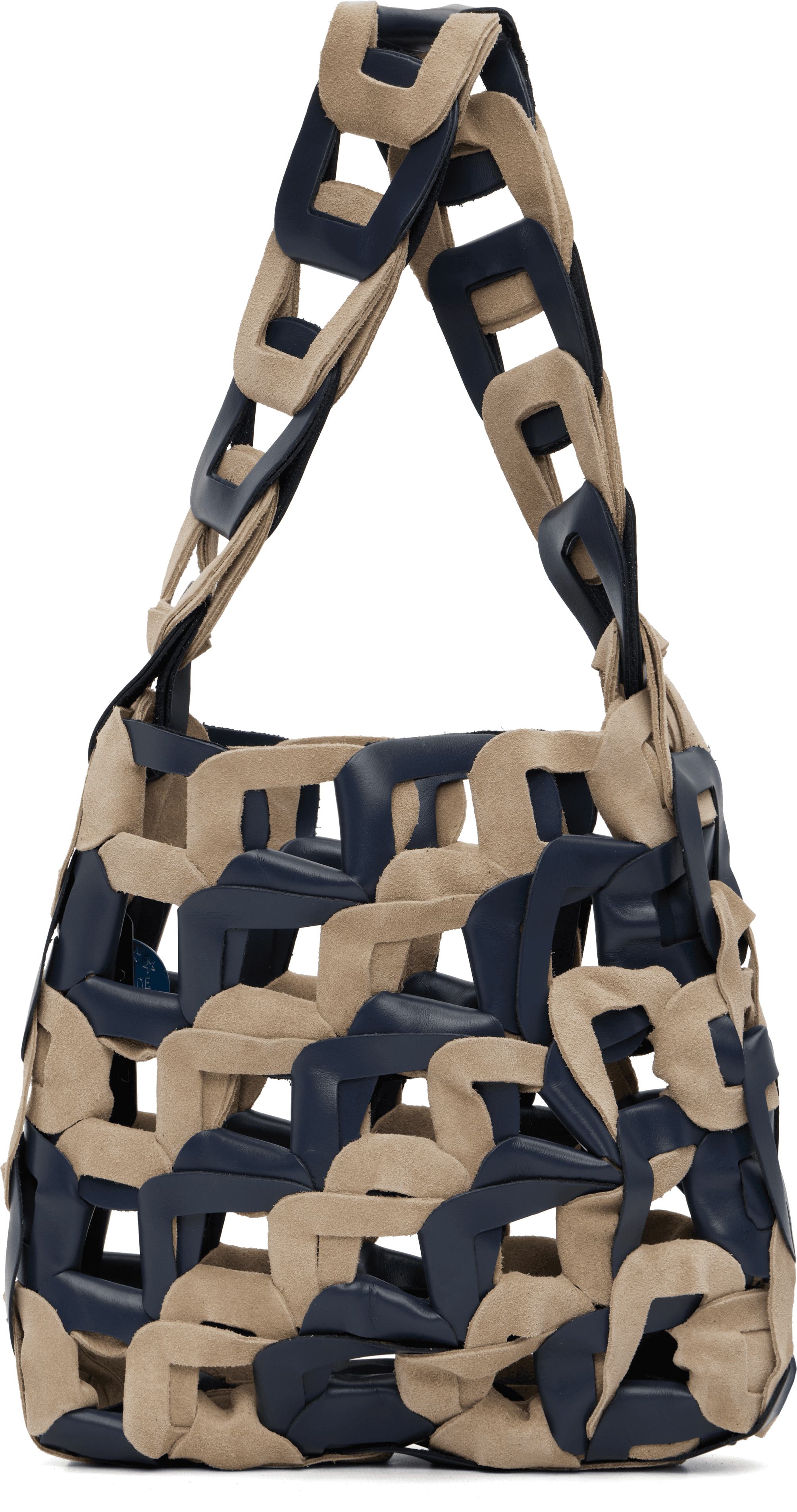 Navy & Beige Links Bag - Image 1