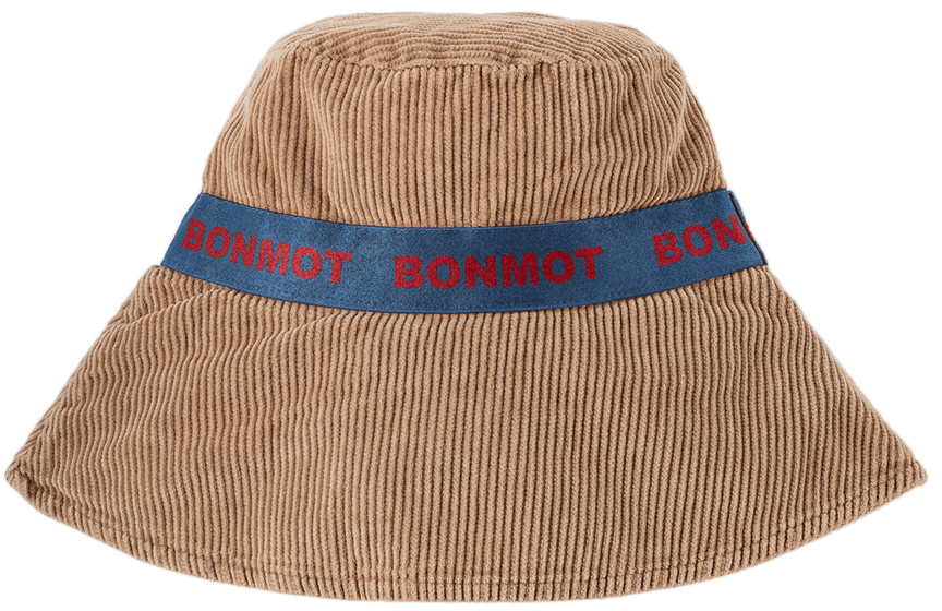 Kids Brown Corduroy Bucket Hat - Image 1