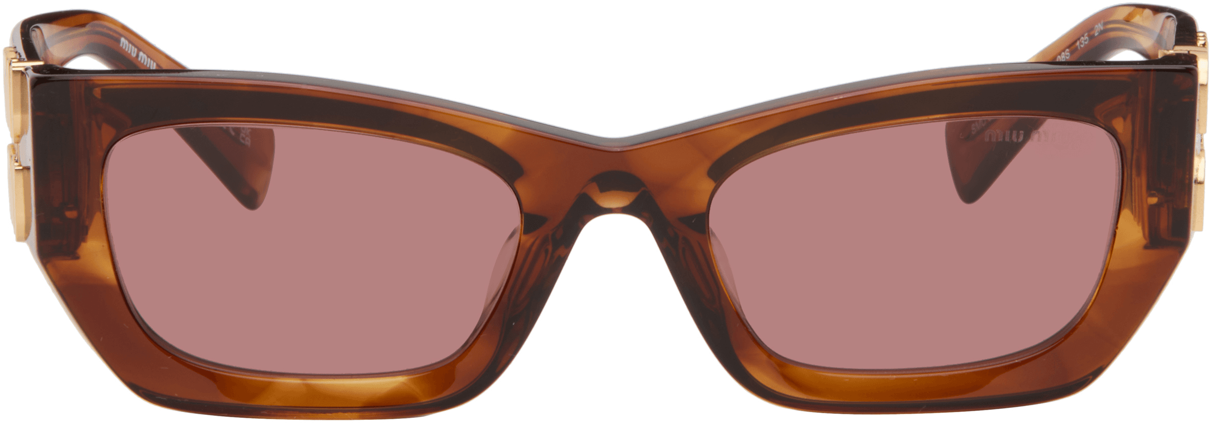 Brown Miu Glimpse Sunglasses - Image 1