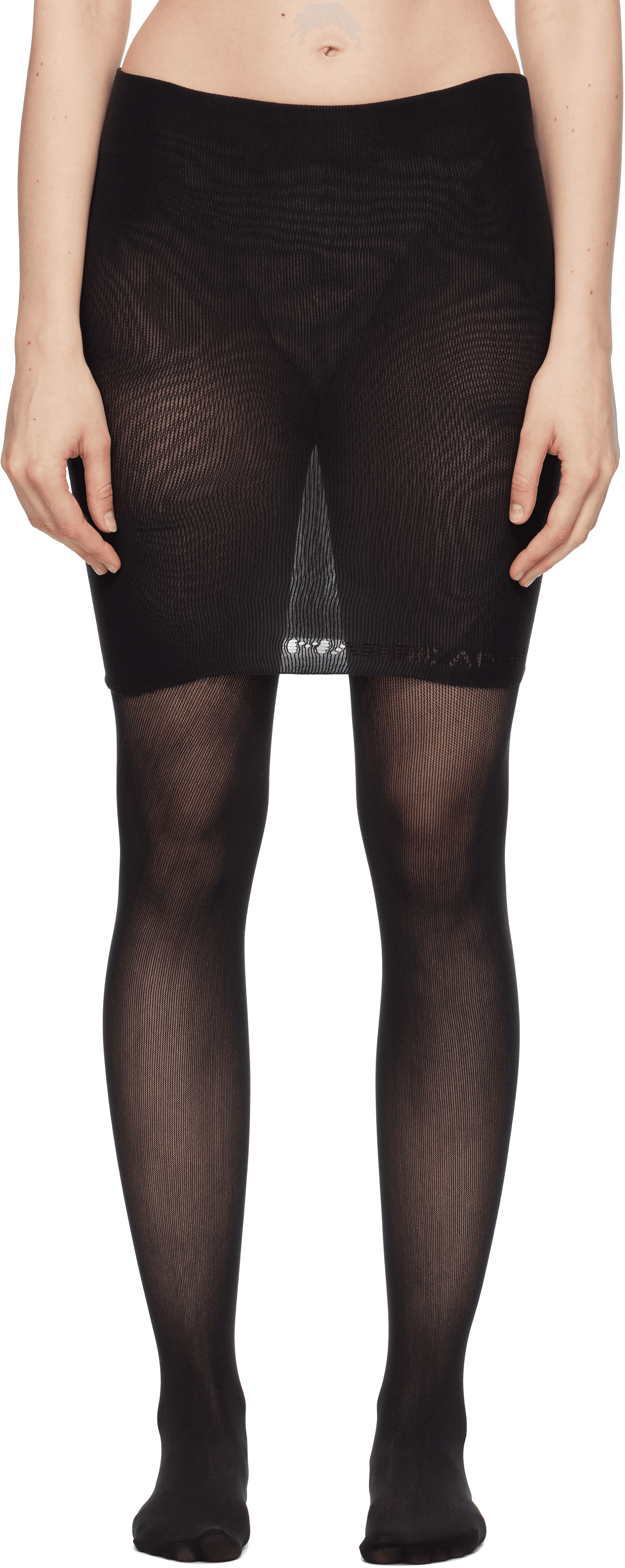 Black Collant Miniskirt - Image 1