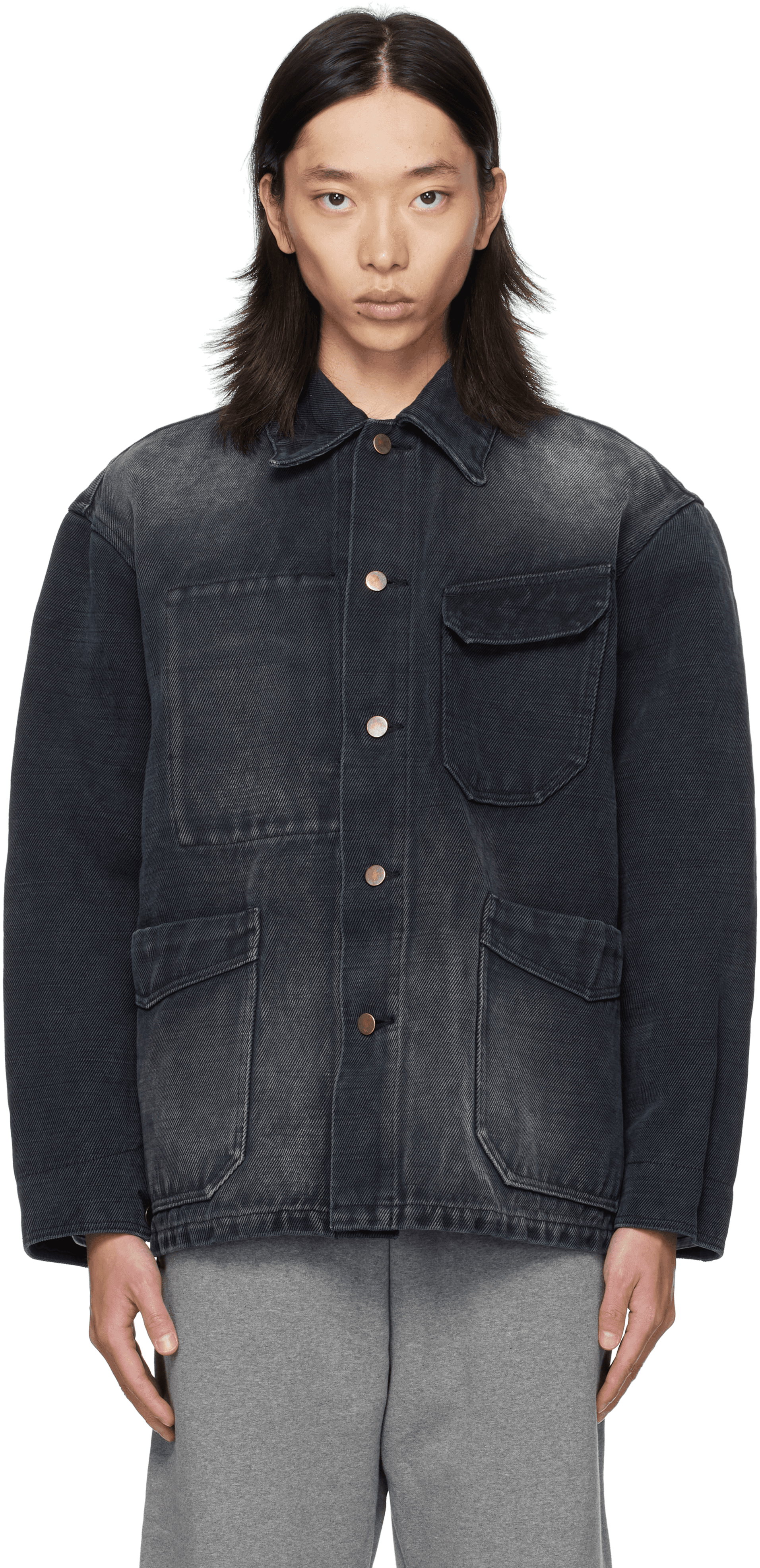 Black Selvedge Denim Jacket - Image 1