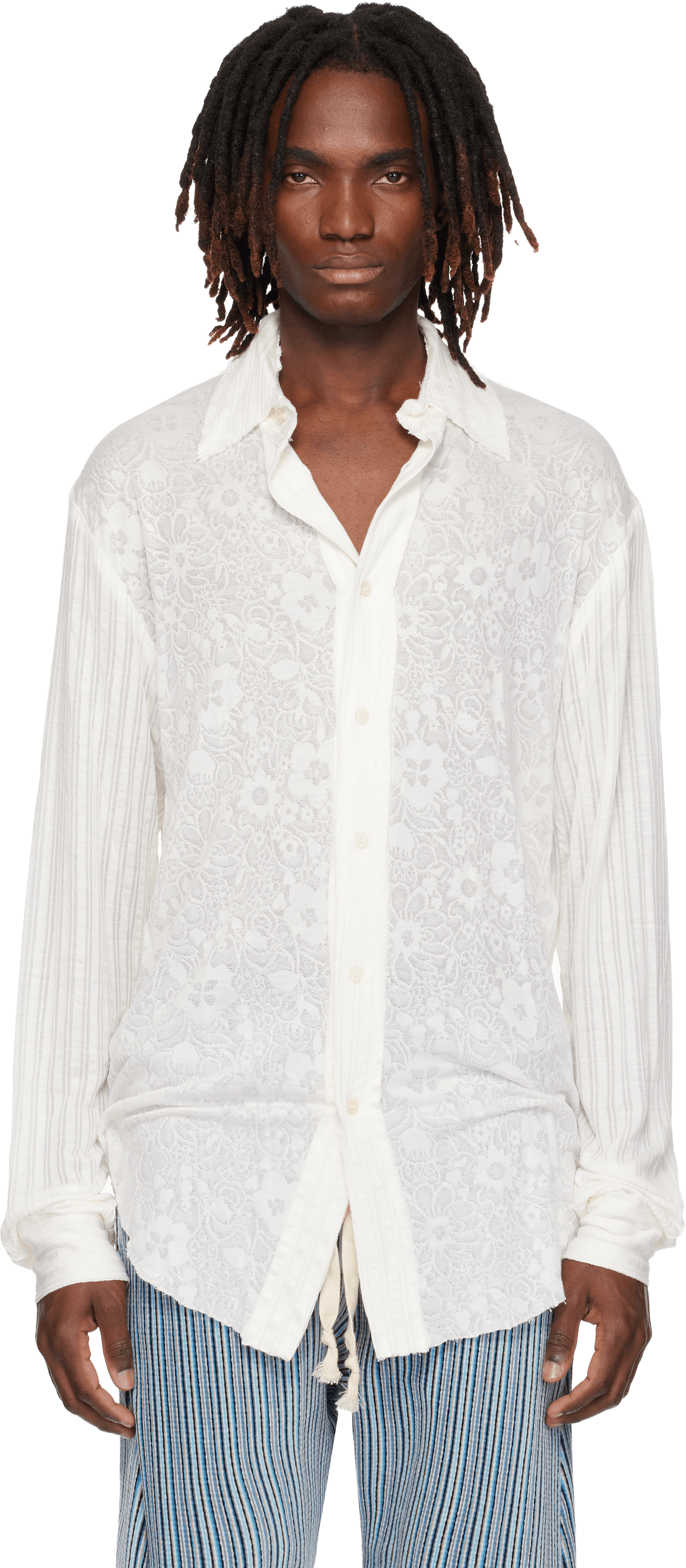 Off-White Kitchen Curtain Shirt - Image 1