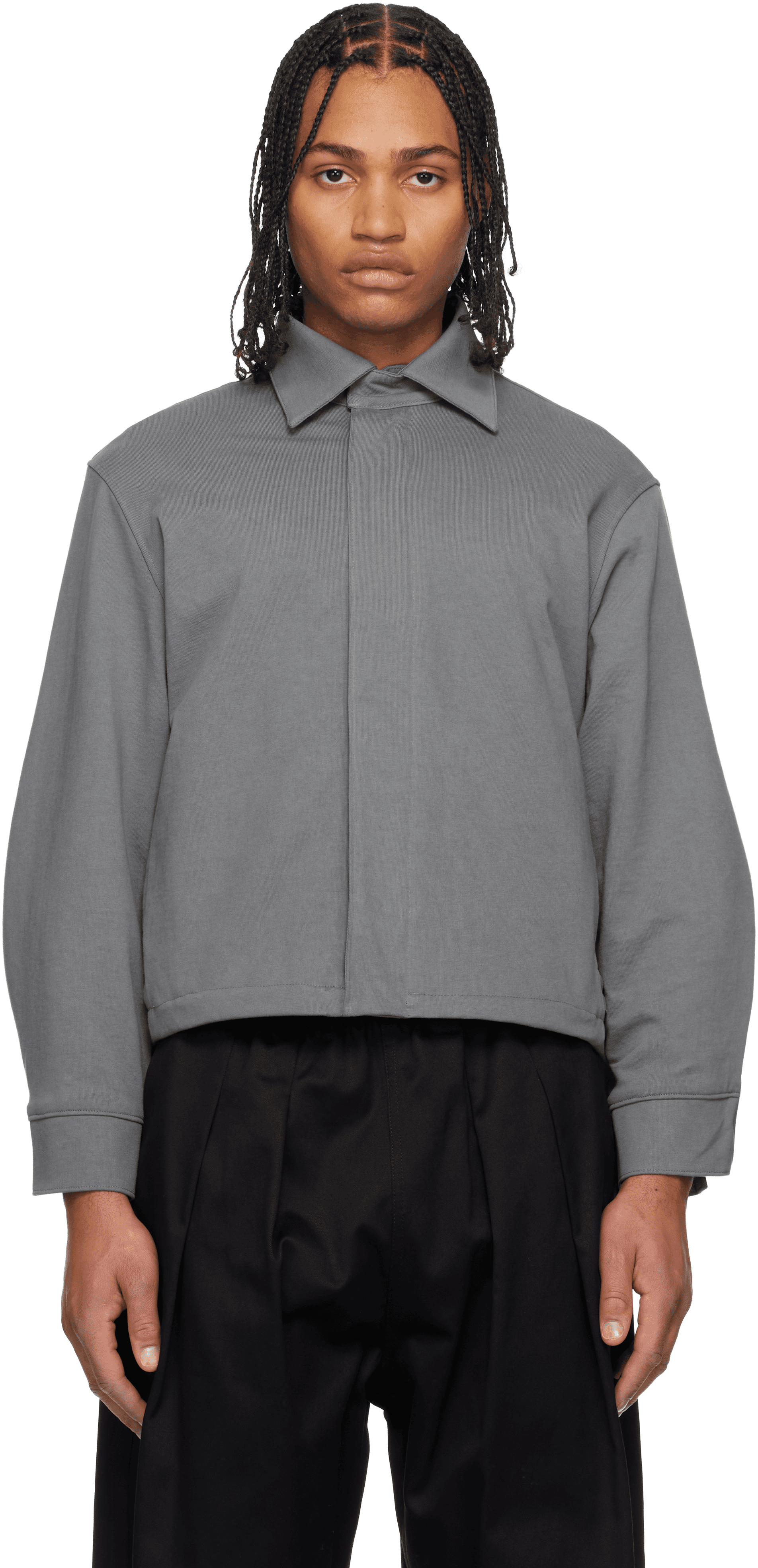 Gray Padded Work Jacket - Image 1