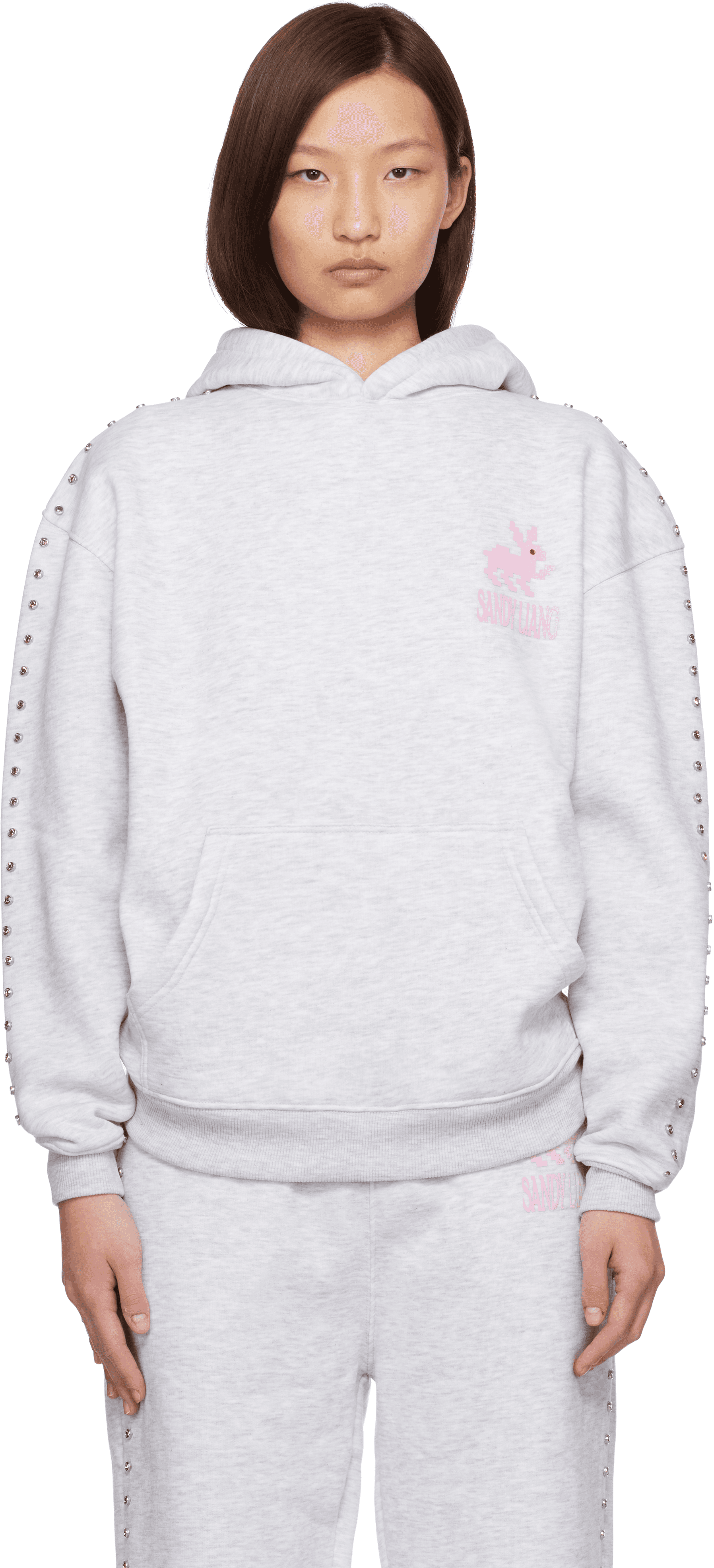 Gray Mung Bean Hoodie - Image 1