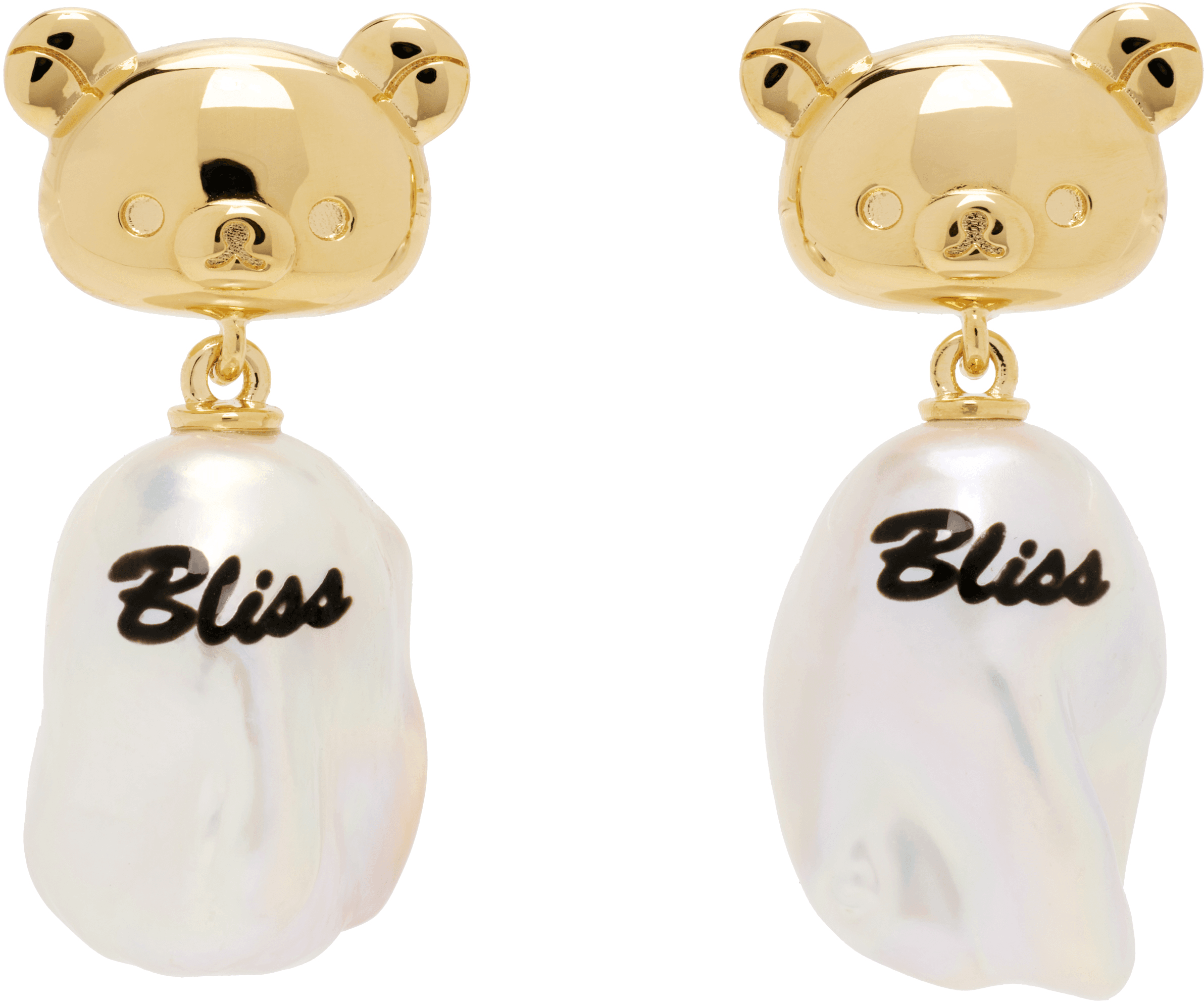 Rilakkuma Edition Bliss Baroque Pearl Earrings - Image 1