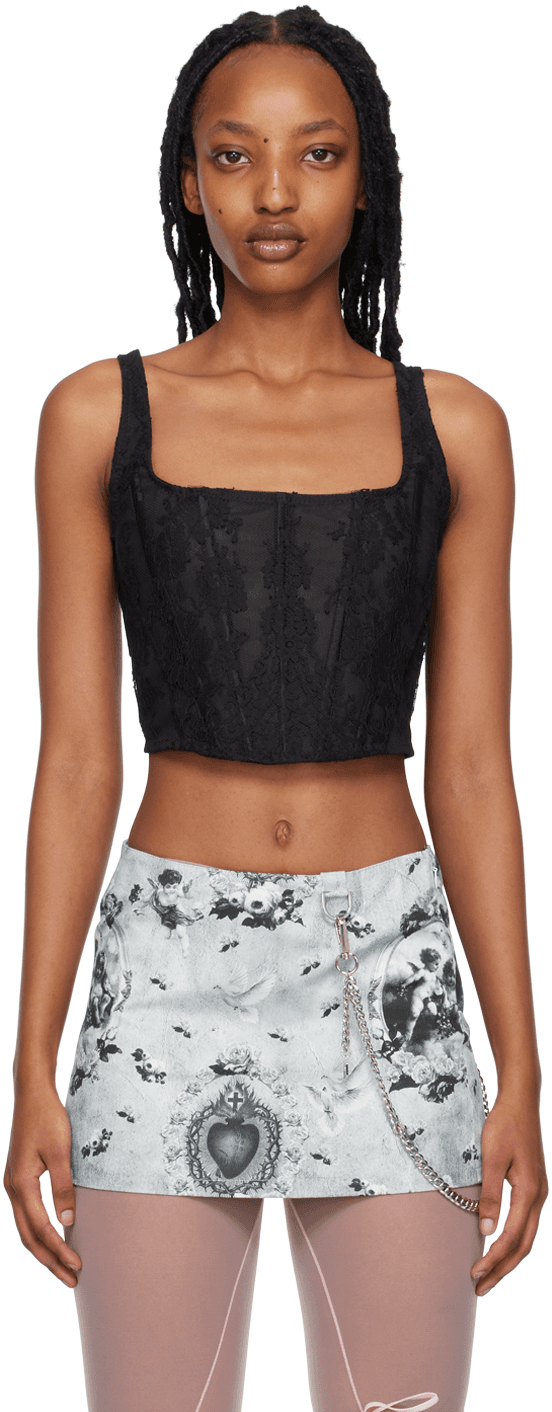 SSENSE Exclusive Black Cherish Corset - Image 1