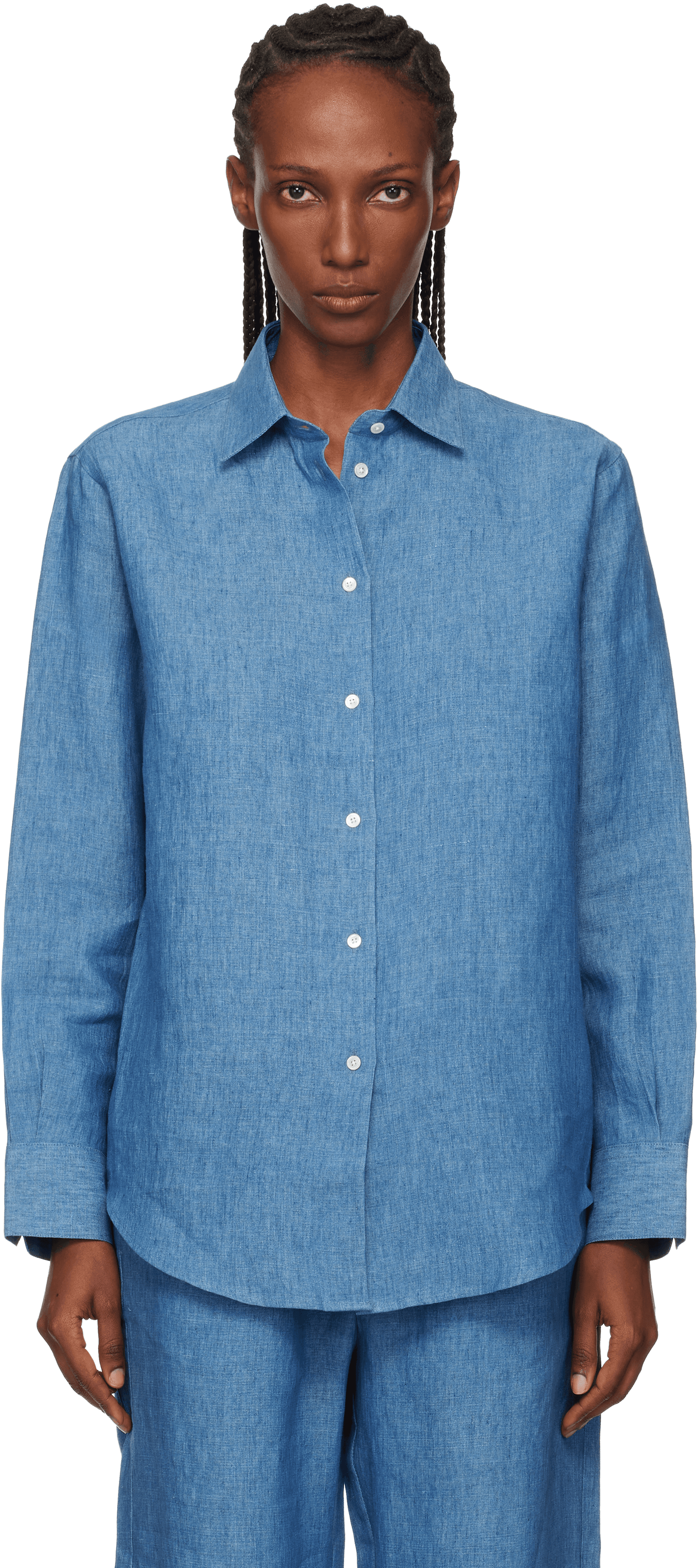 Blue Classic Chambray Shirt - Image 1