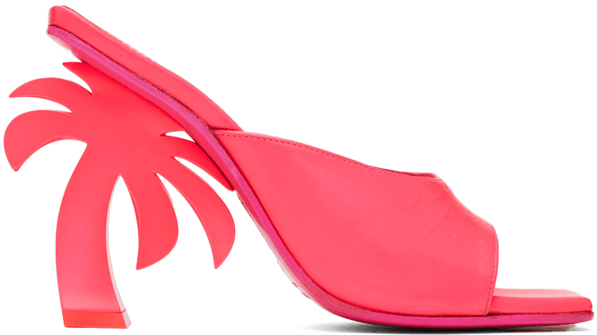 Pink Mule Palm Heels - Image 1