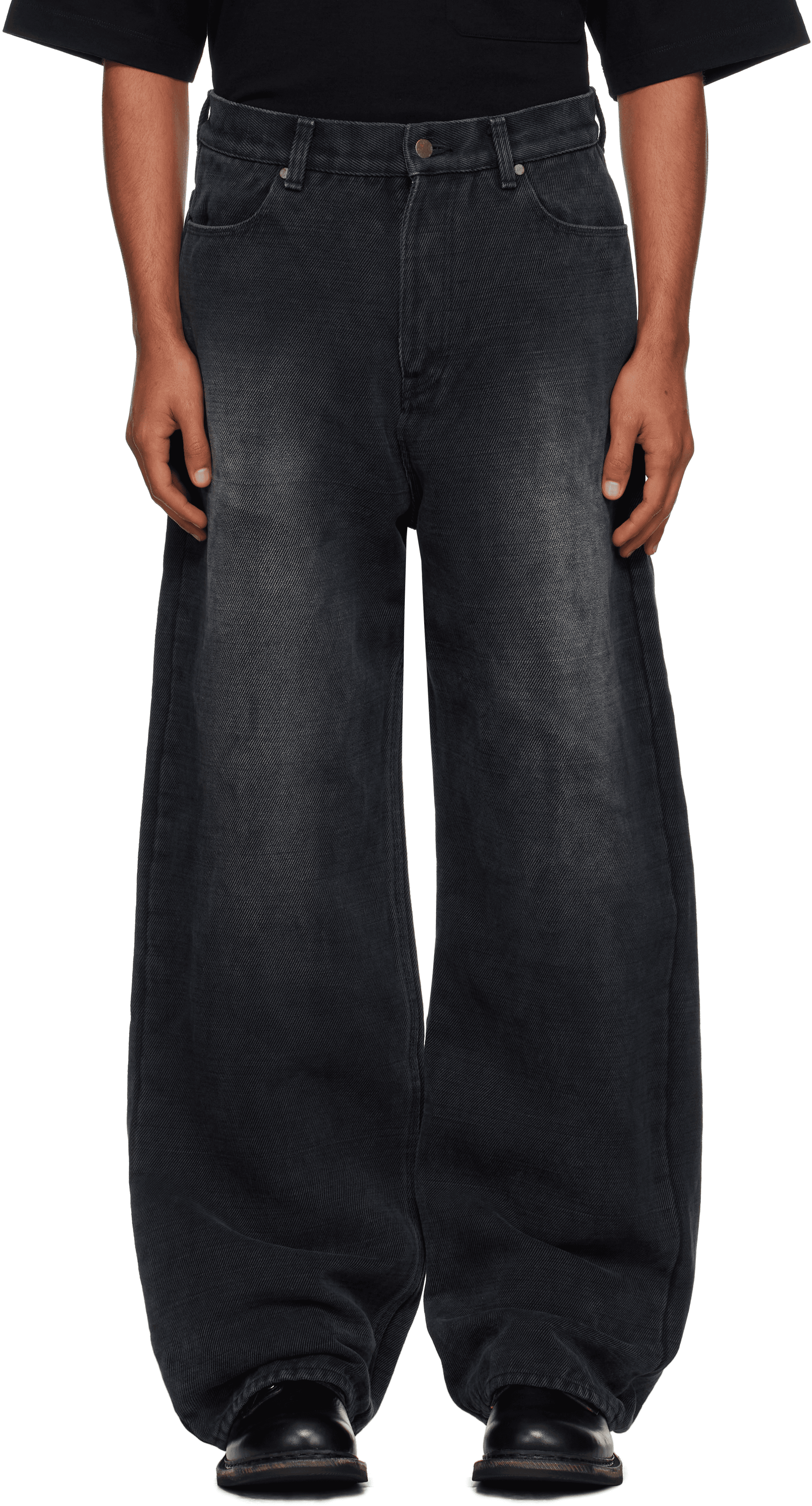 Gray Selvedge Baggie Jeans - Image 1
