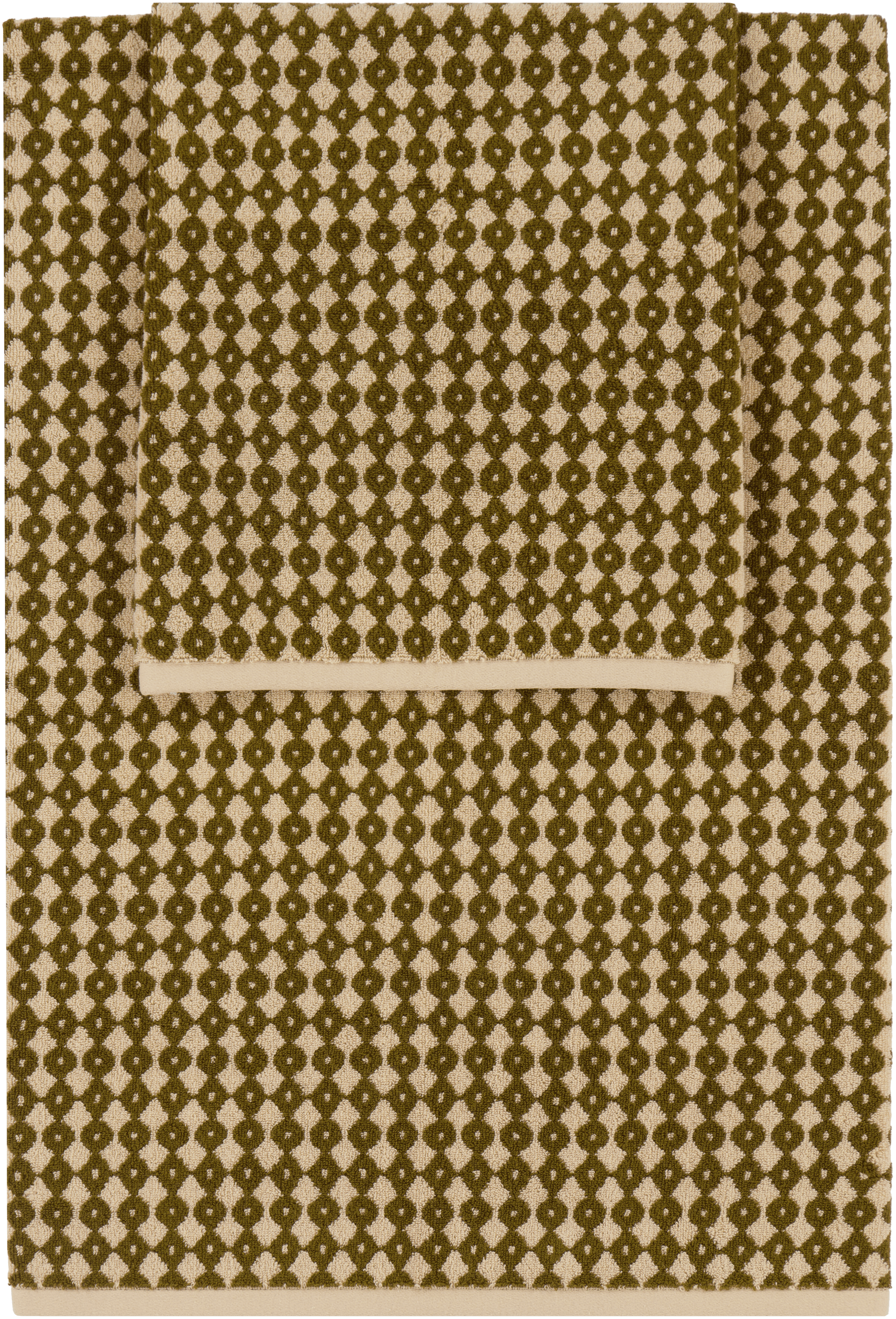 Beige & Khaki Alessandra Williams Edition Hanna Bath & Hand Towel Set - Image 1