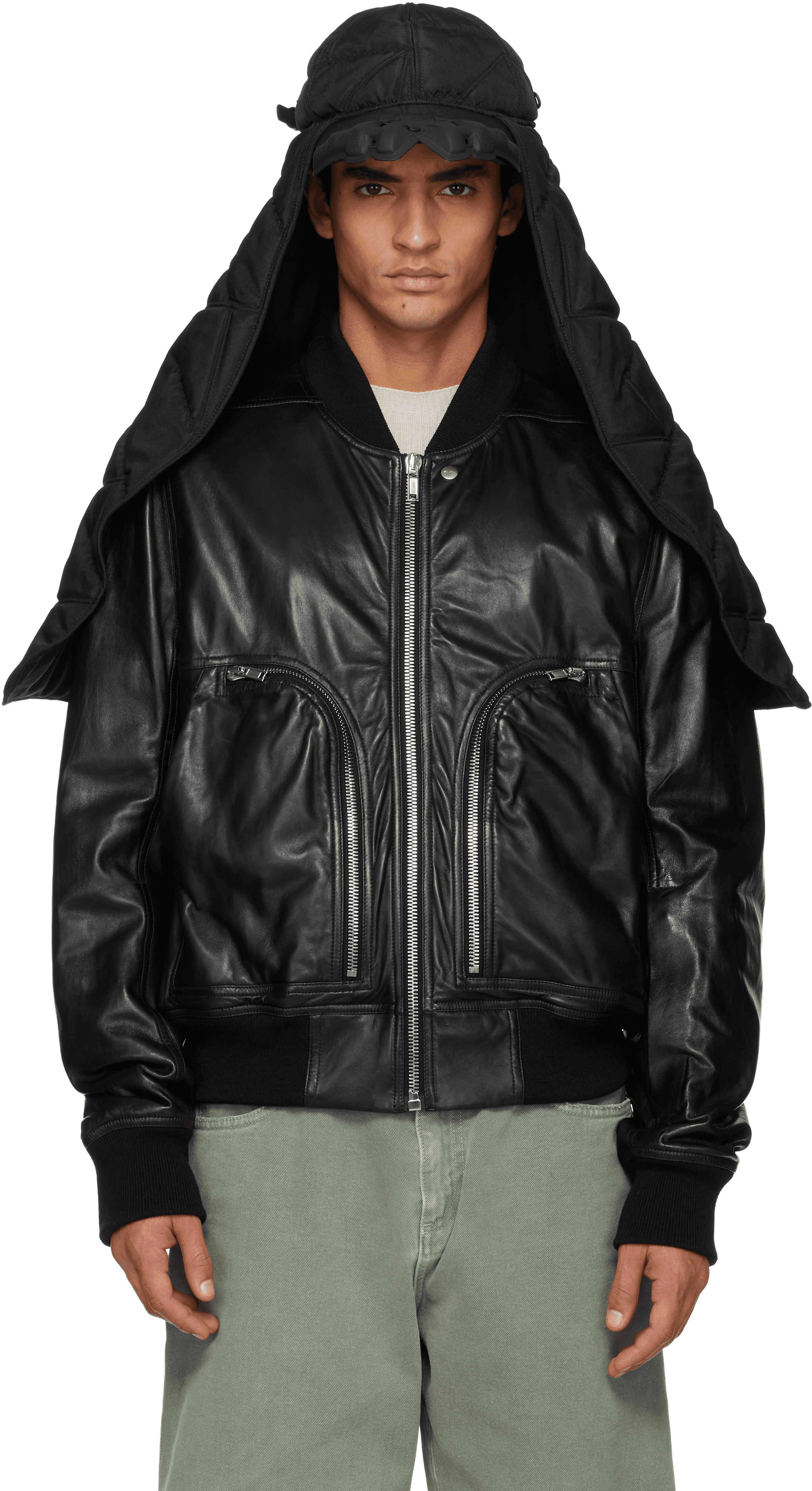 Black Object C11 Puffer Scarf Cap - Image 1