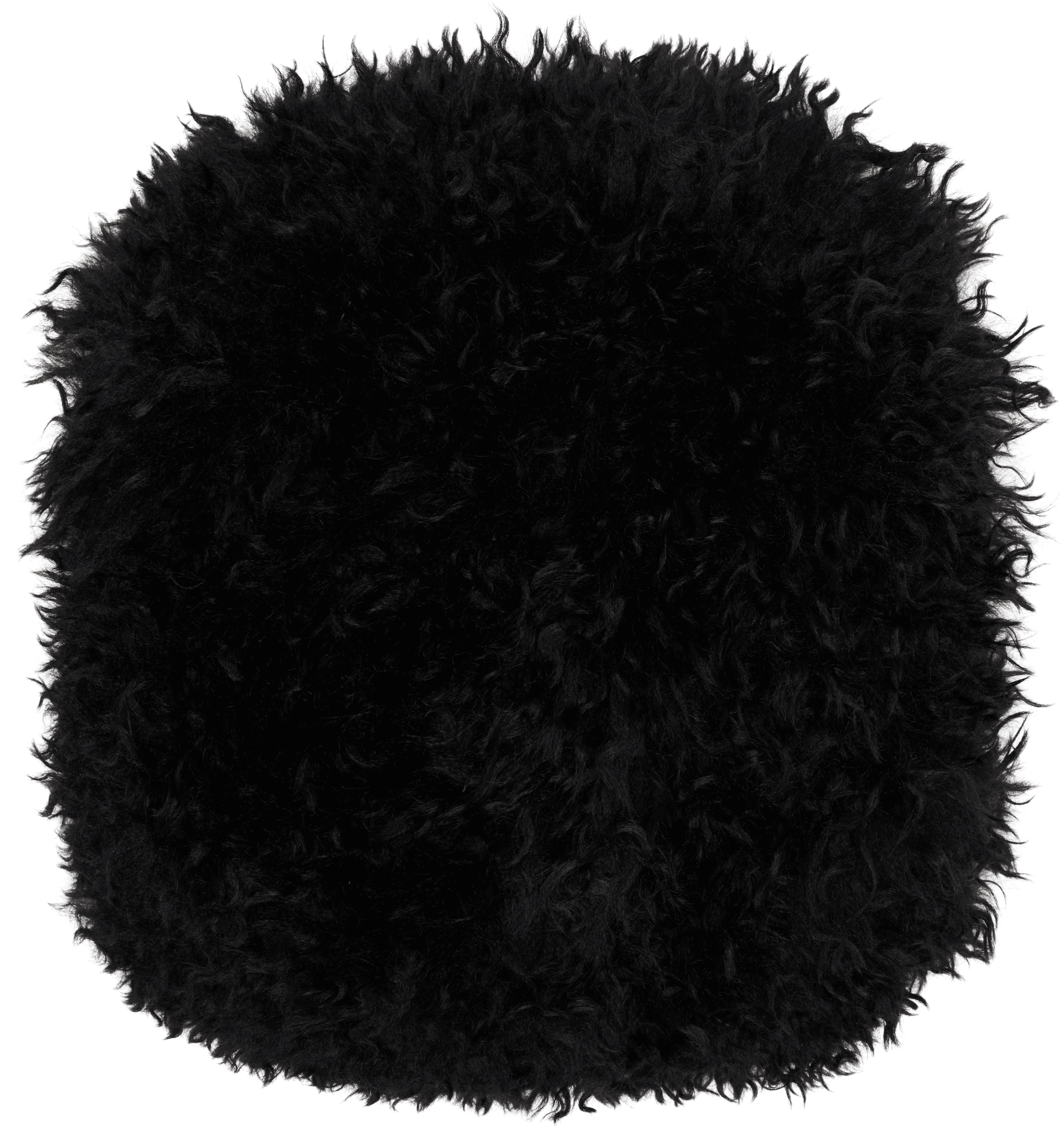 SSENSE Exclusive Black Faux-Fur Muff Hand Warmer - Image 1