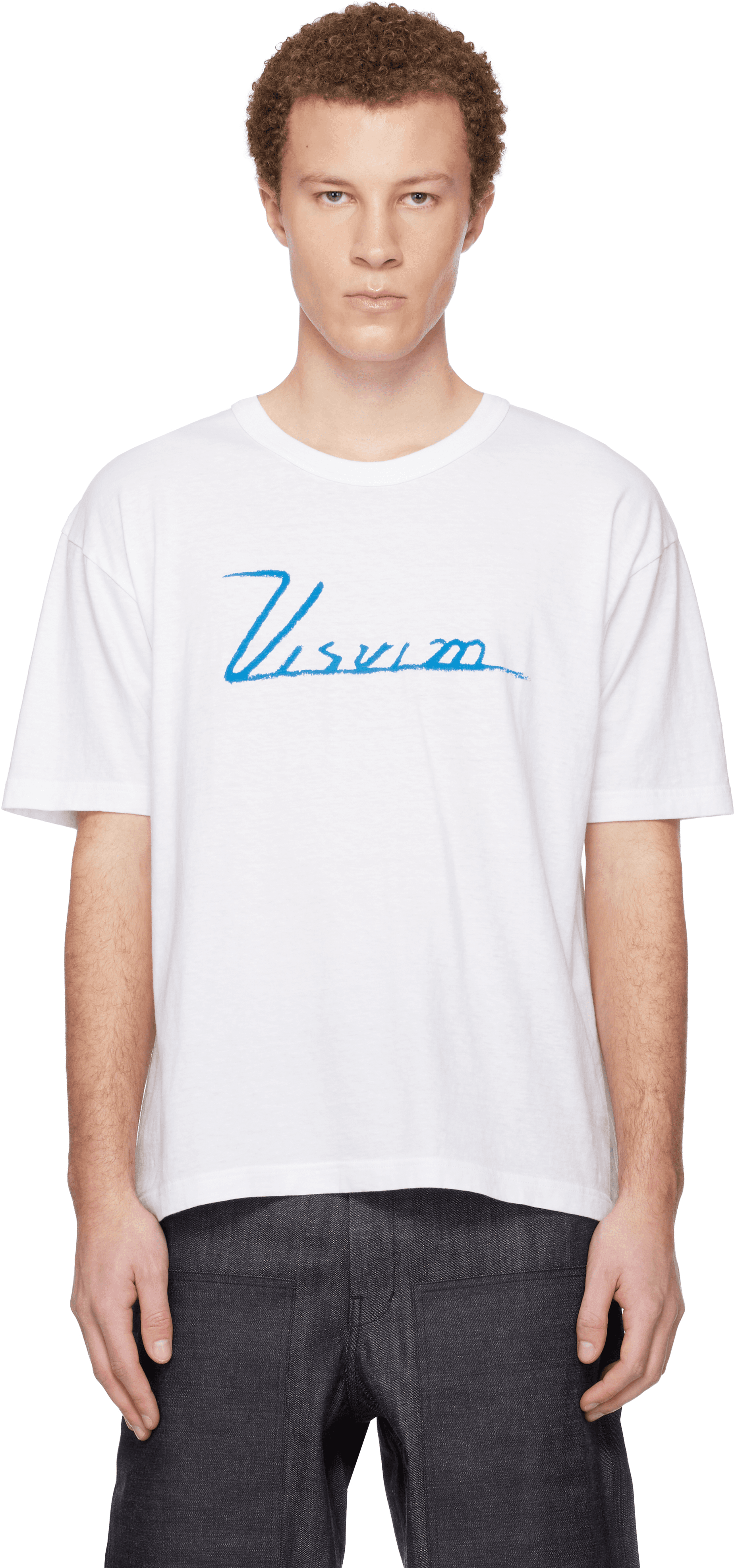 White Jumbo S/S 'Visvim' T-shirt - Image 1