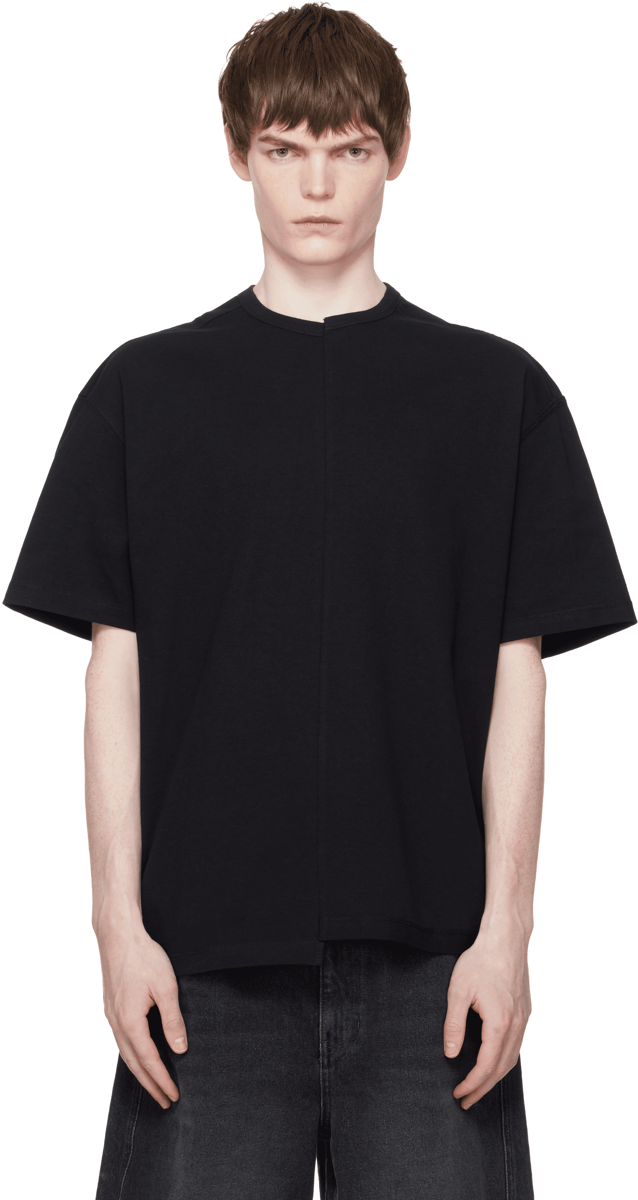 Black Split T-shirt - Image 1