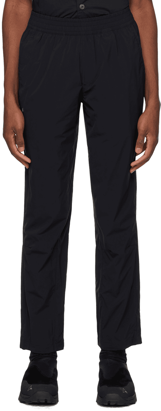 Black Casual Steve Track Pants - Image 1