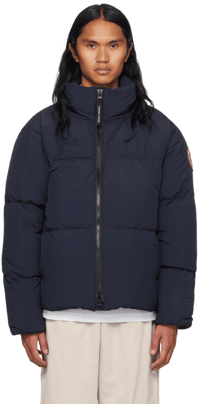 Navy Lawrence Down Jacket - Image 1