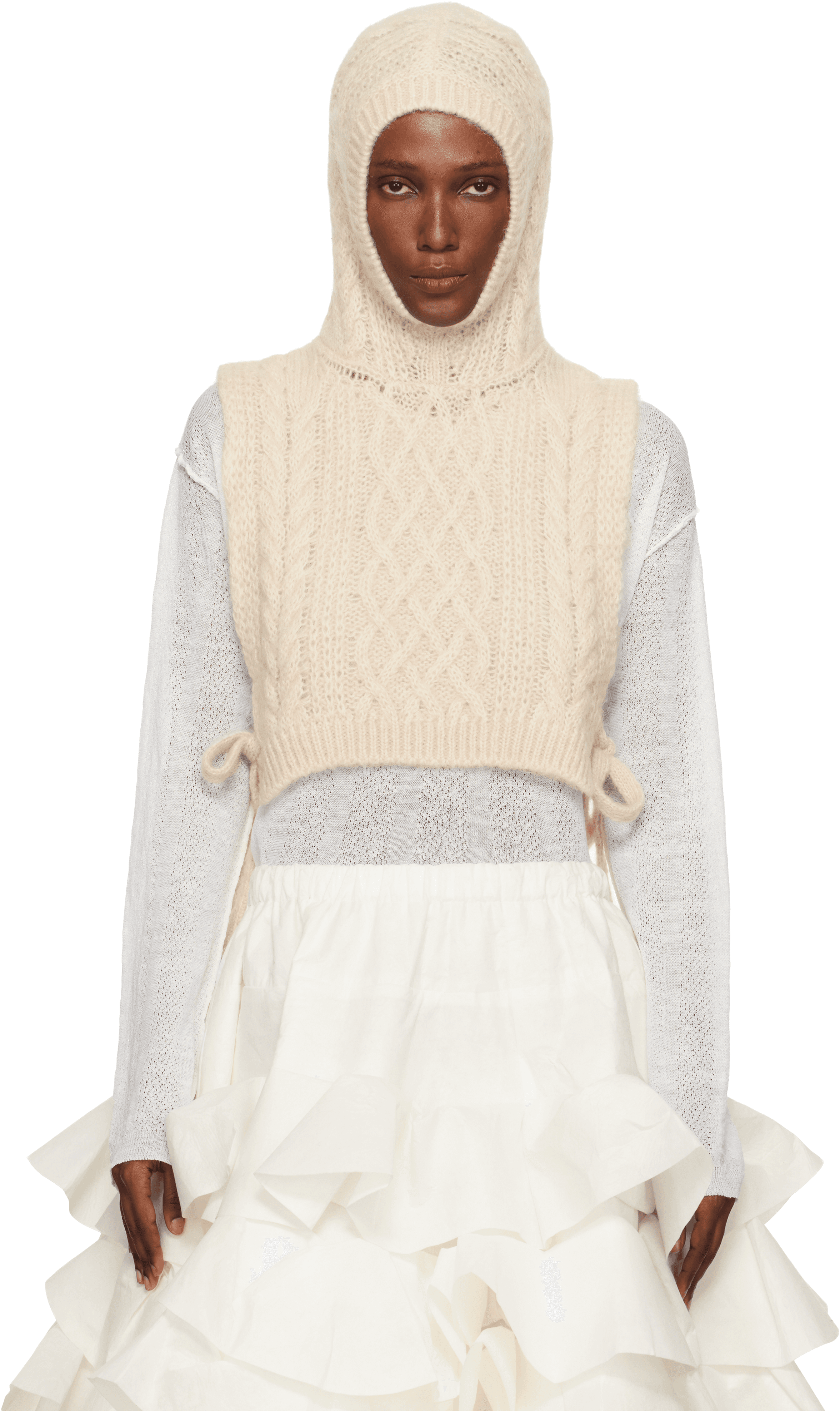 Off-White Hooded Wool Vest - Image 1