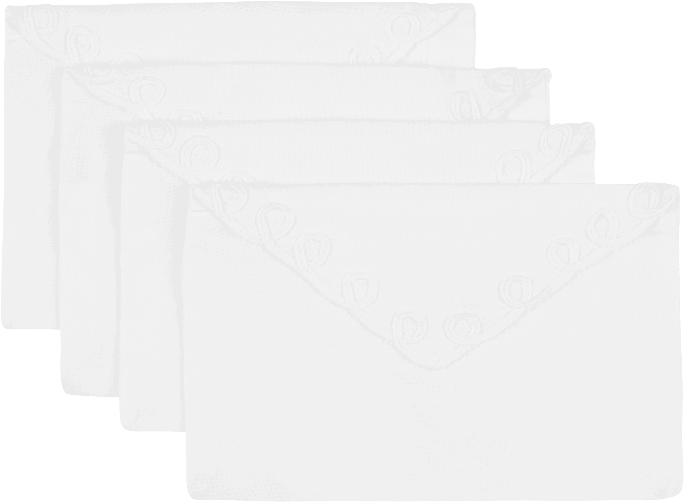Four-Pack White Embroidered Lace Envelopes - Image 1
