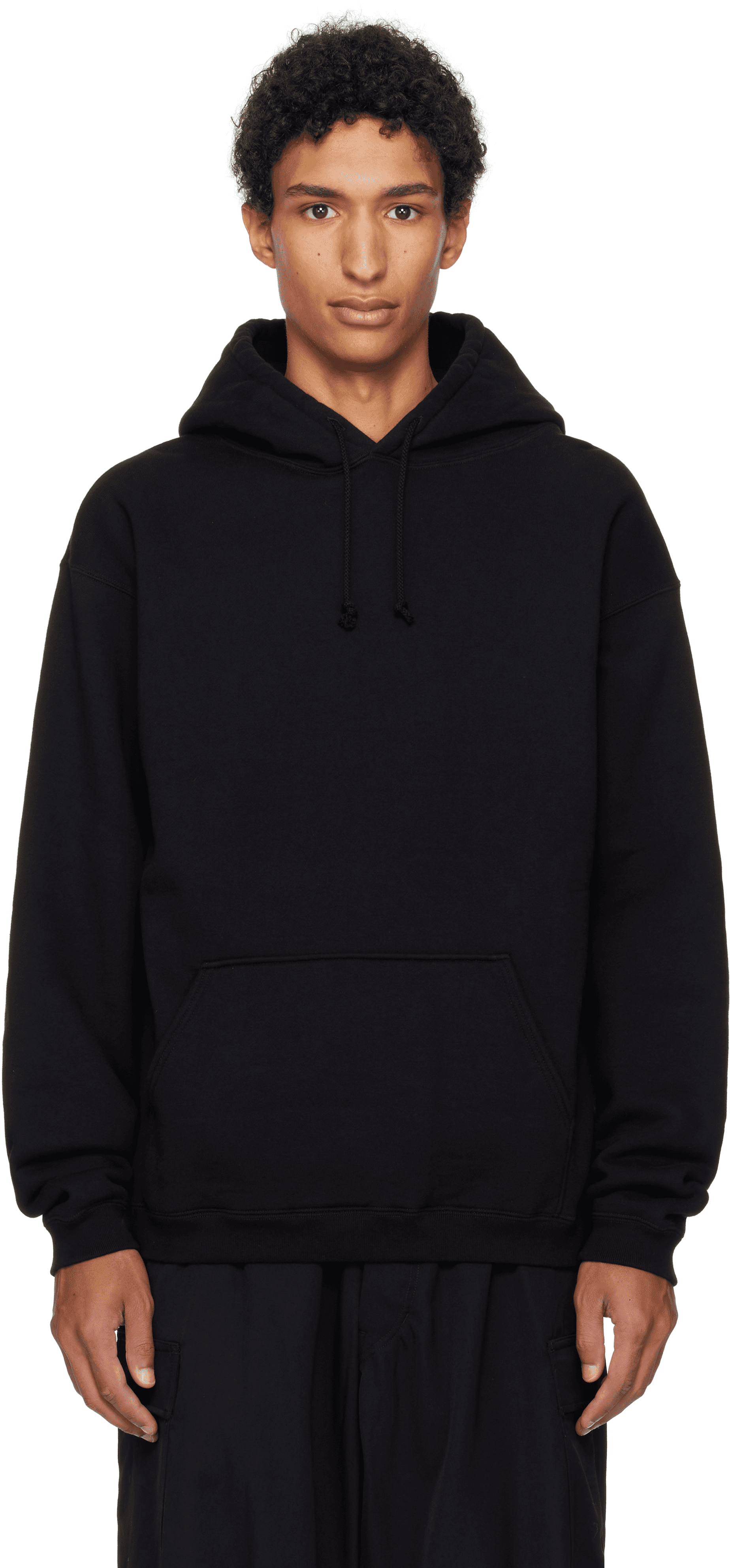 Black Printed Hoodie - Image 1