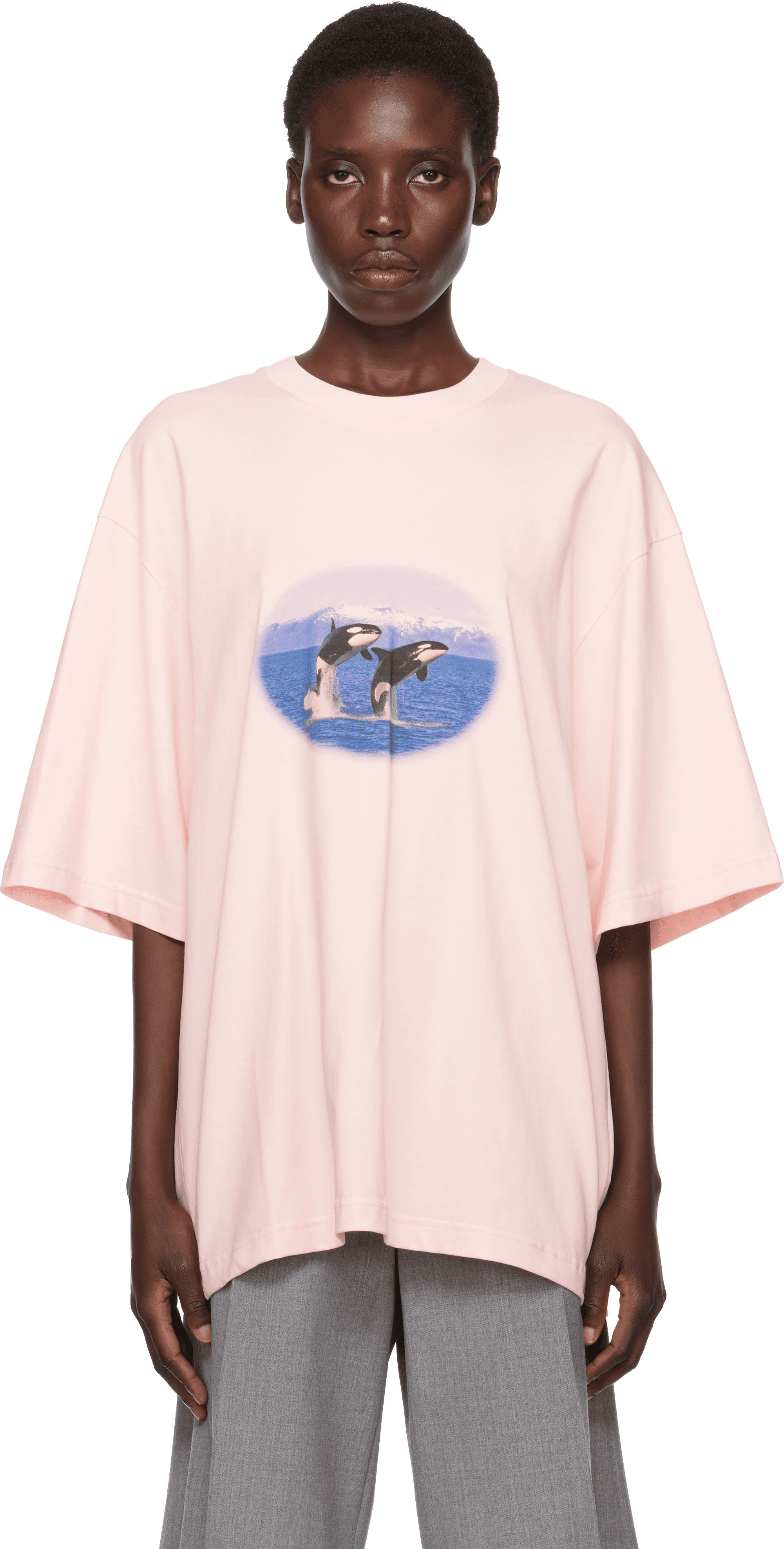 Pink Orca T-shirt - Image 1
