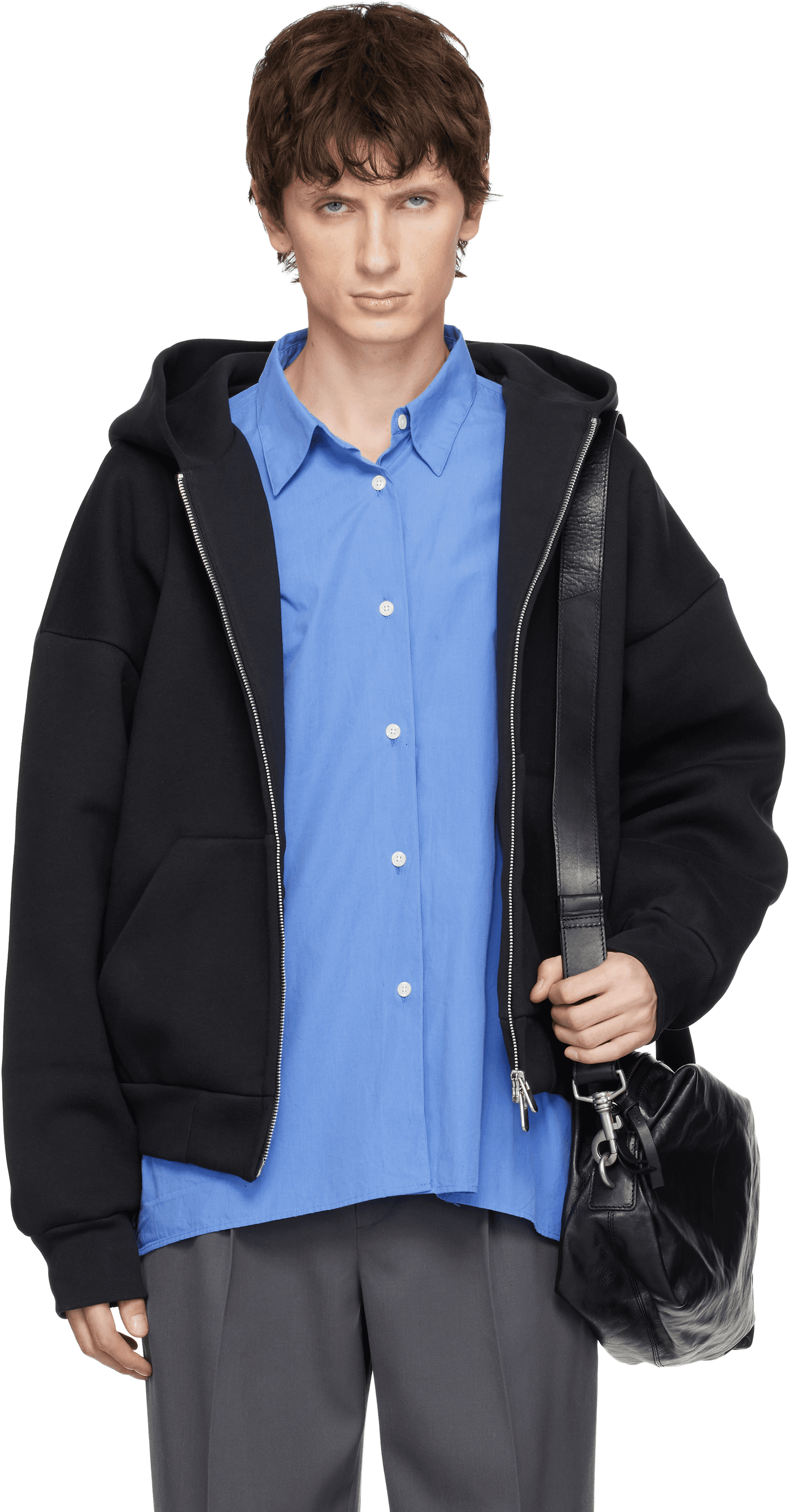 Black V2 Zipped Hoodie - Image 1