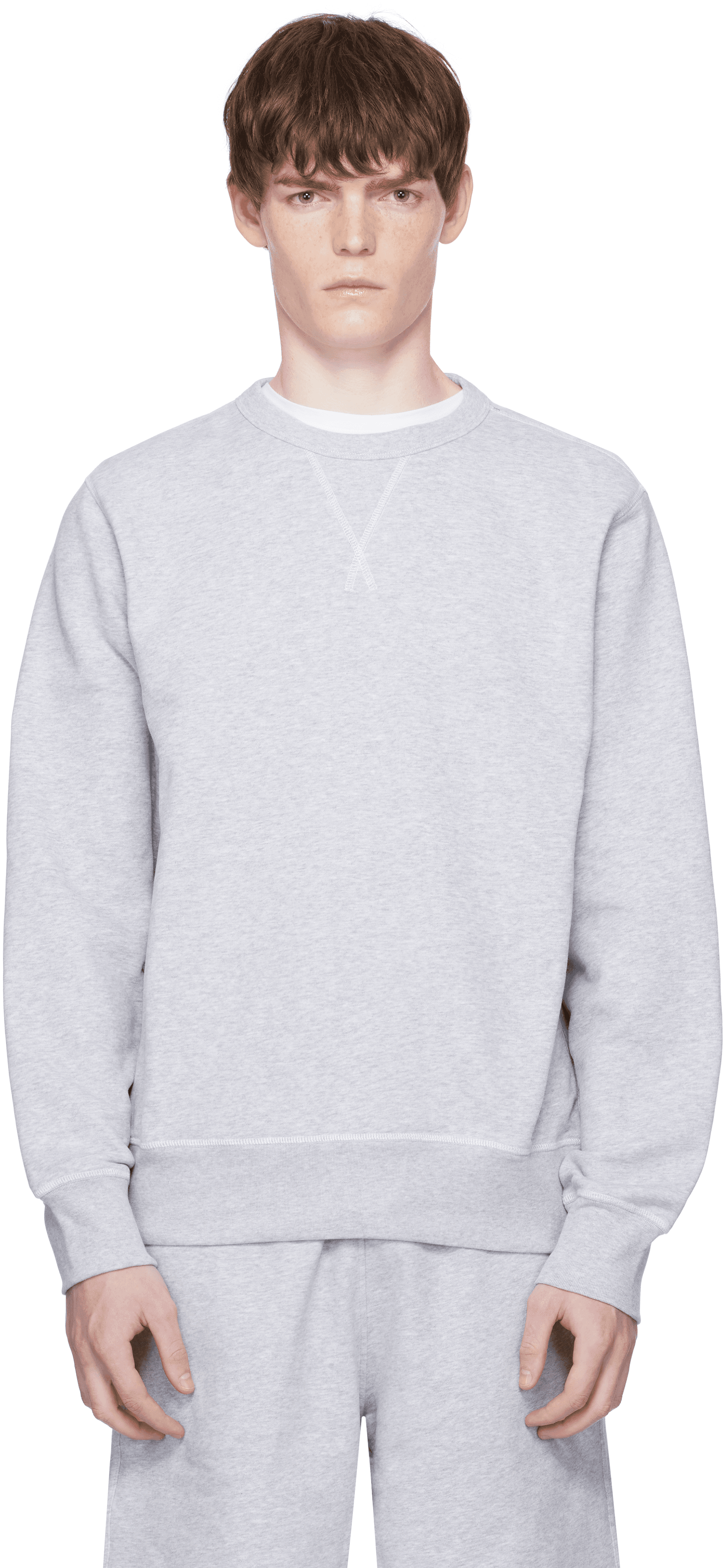 Gray BECKHAM Edition Mercerised Cotton Terry Sweatshirt - Image 1