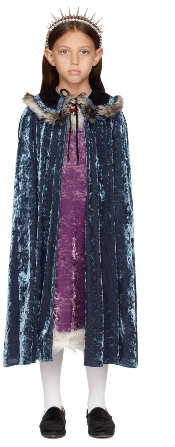 SSENSE Exclusive Kids Blue Prince Halloween Cape - Image 1