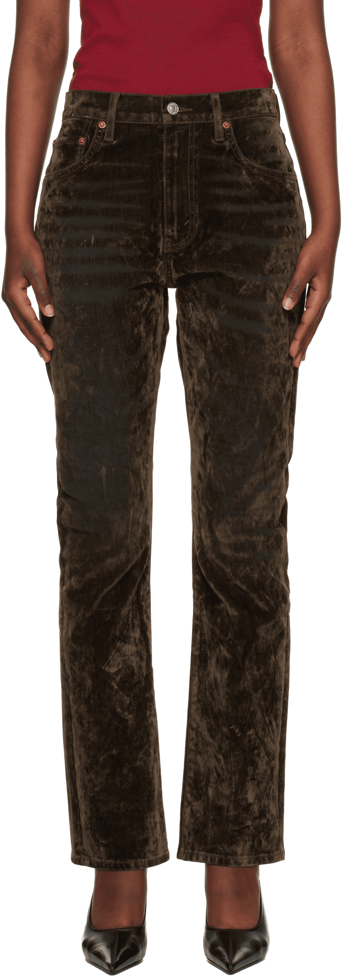 Green 'The Blondie' Jeans - Image 1