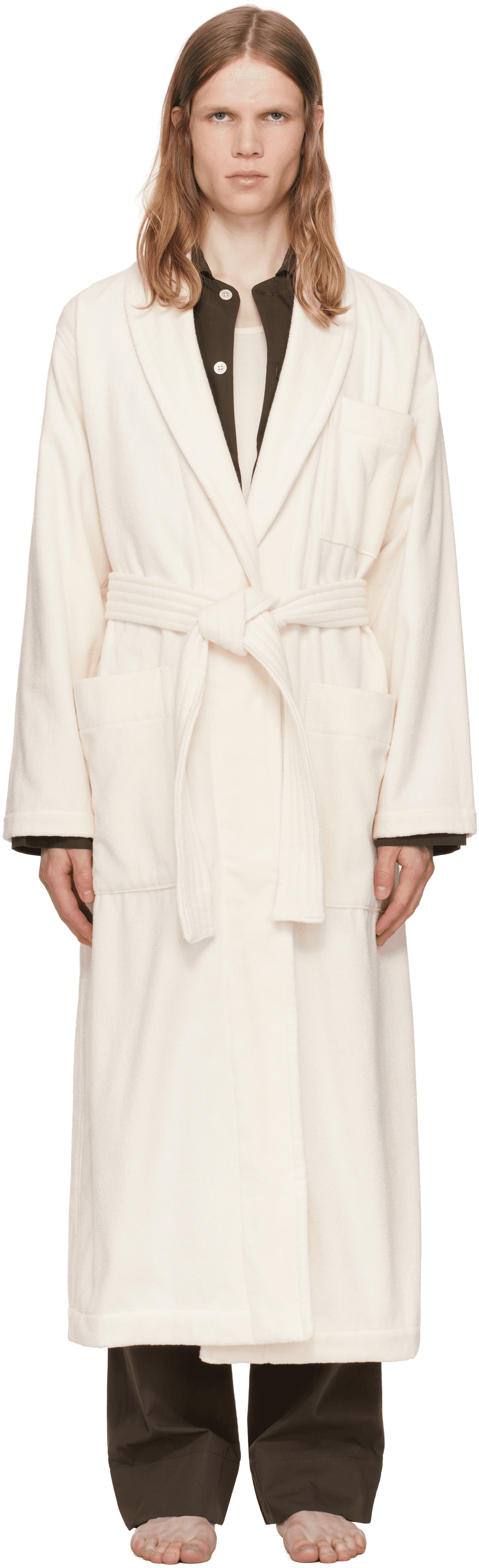Off-White Terry Classic Bathrobe - Image 1
