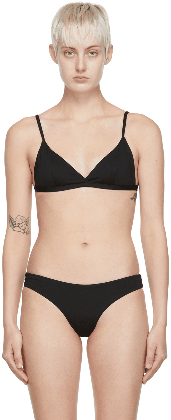 Black Genoa Bikini Top - Image 1