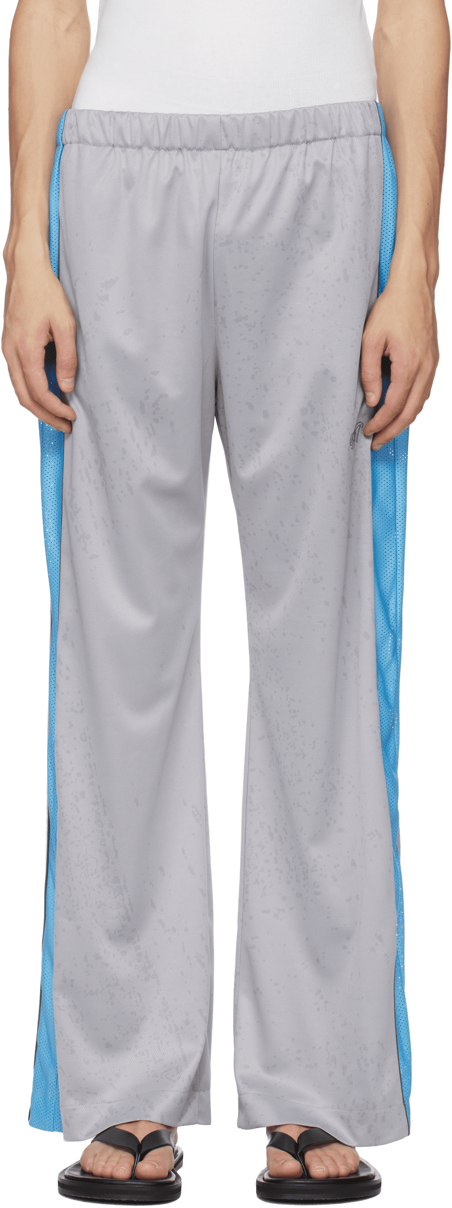 Gray Football Track Pants - Image 1