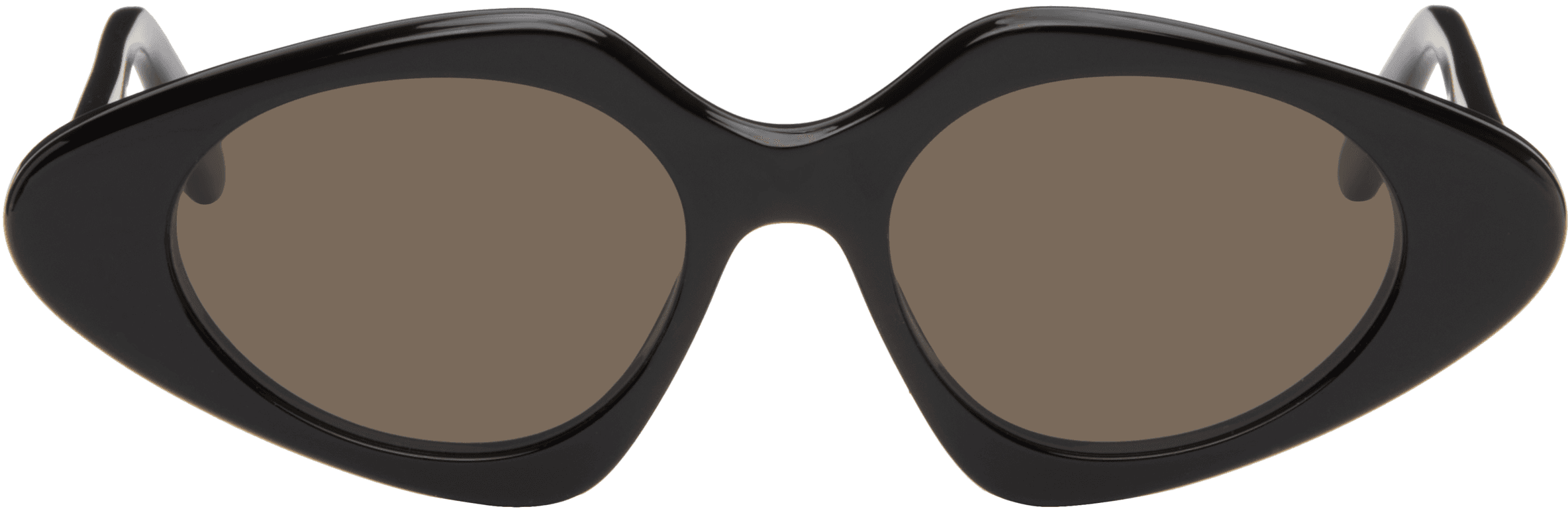 Black Triangle Slim Sunglasses - Image 1