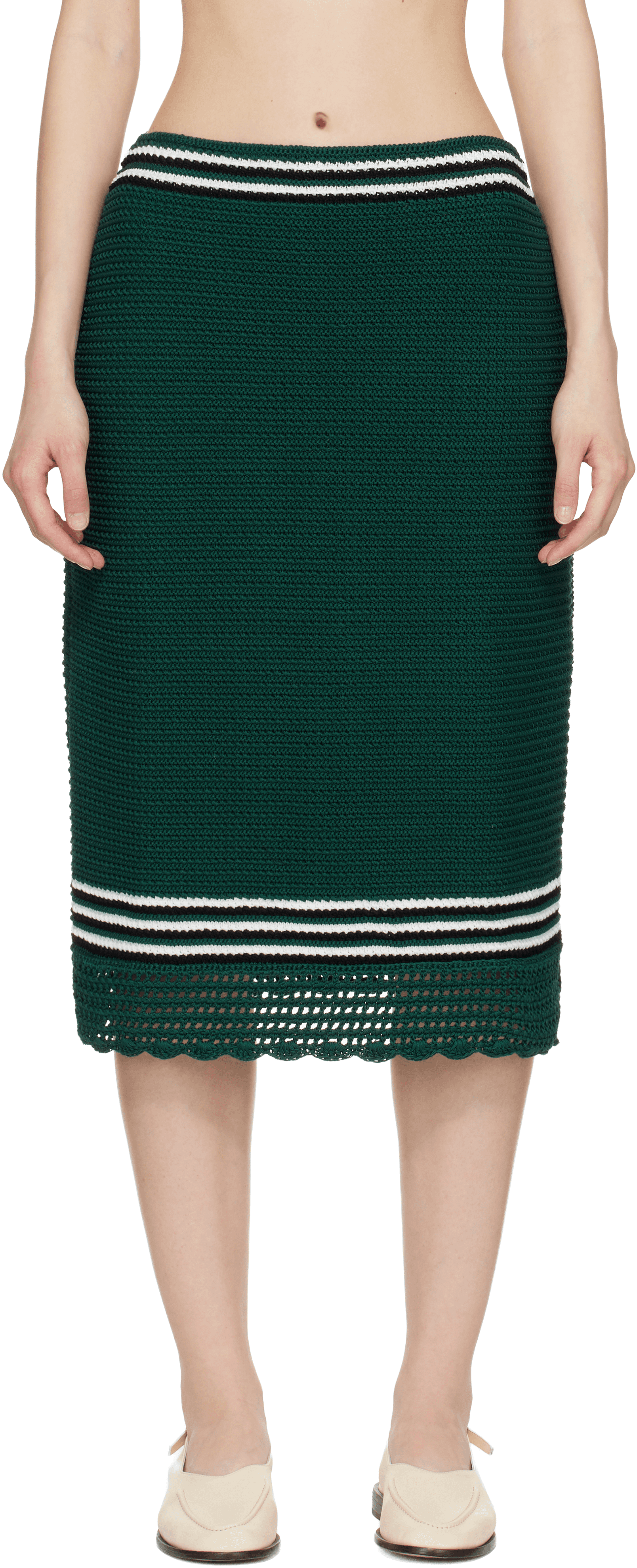 Green Kienholz Midi Skirt - Image 1