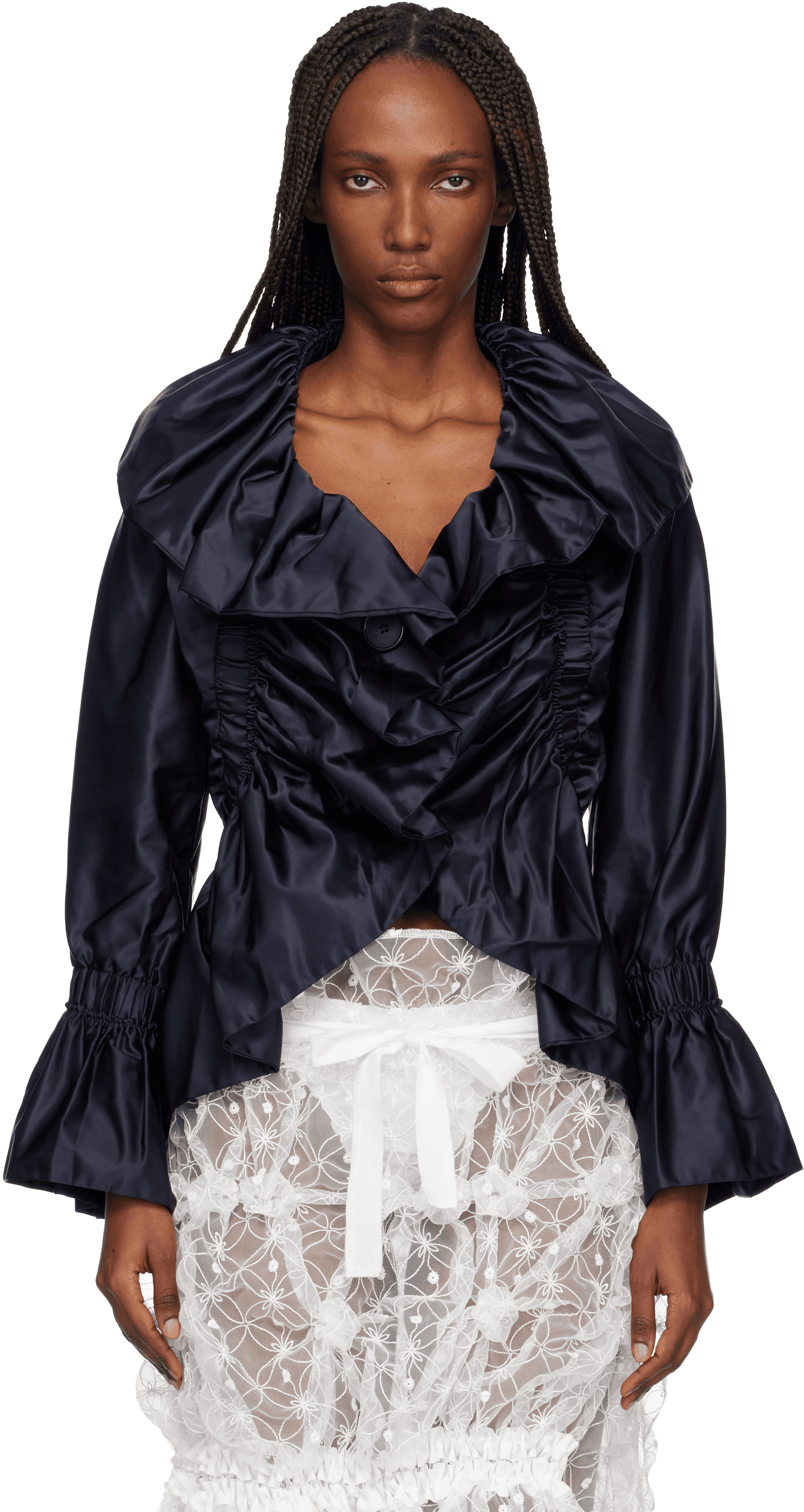 Navy Shining Jacket - Image 1