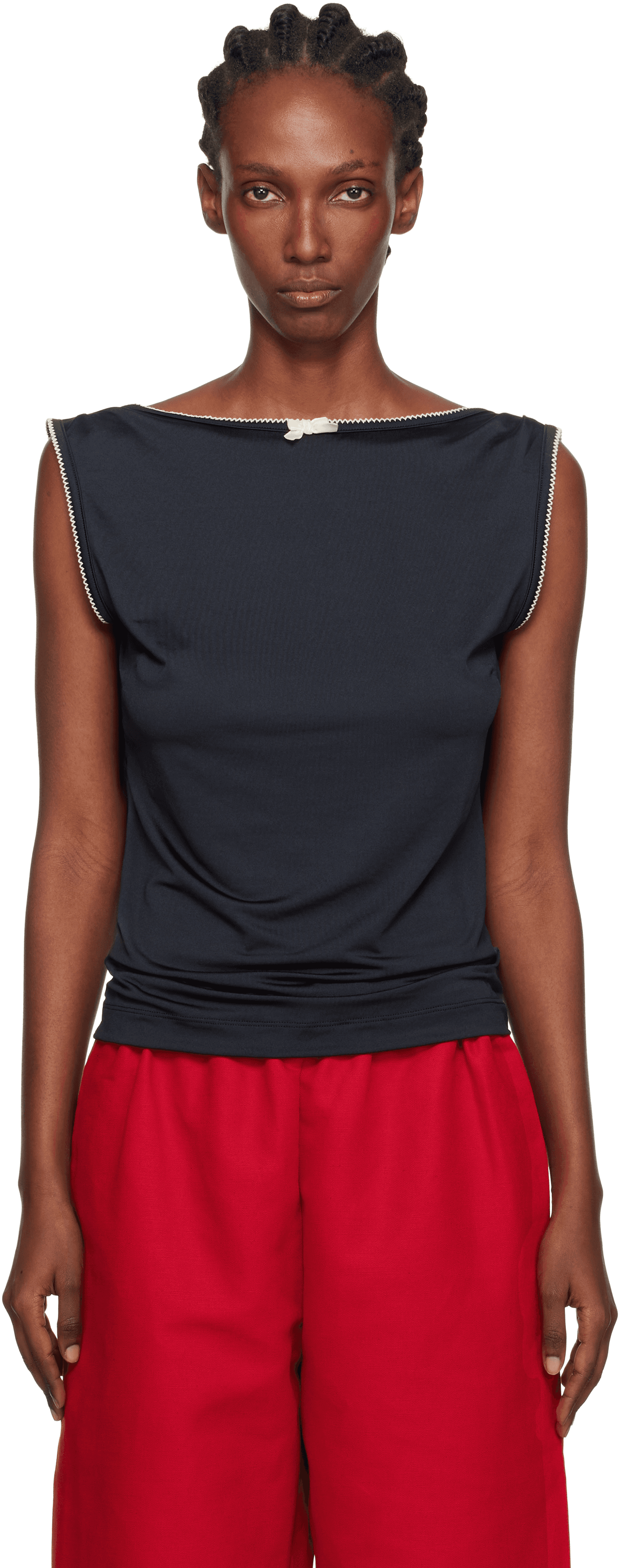 Black Alexa Jersey Top - Image 1