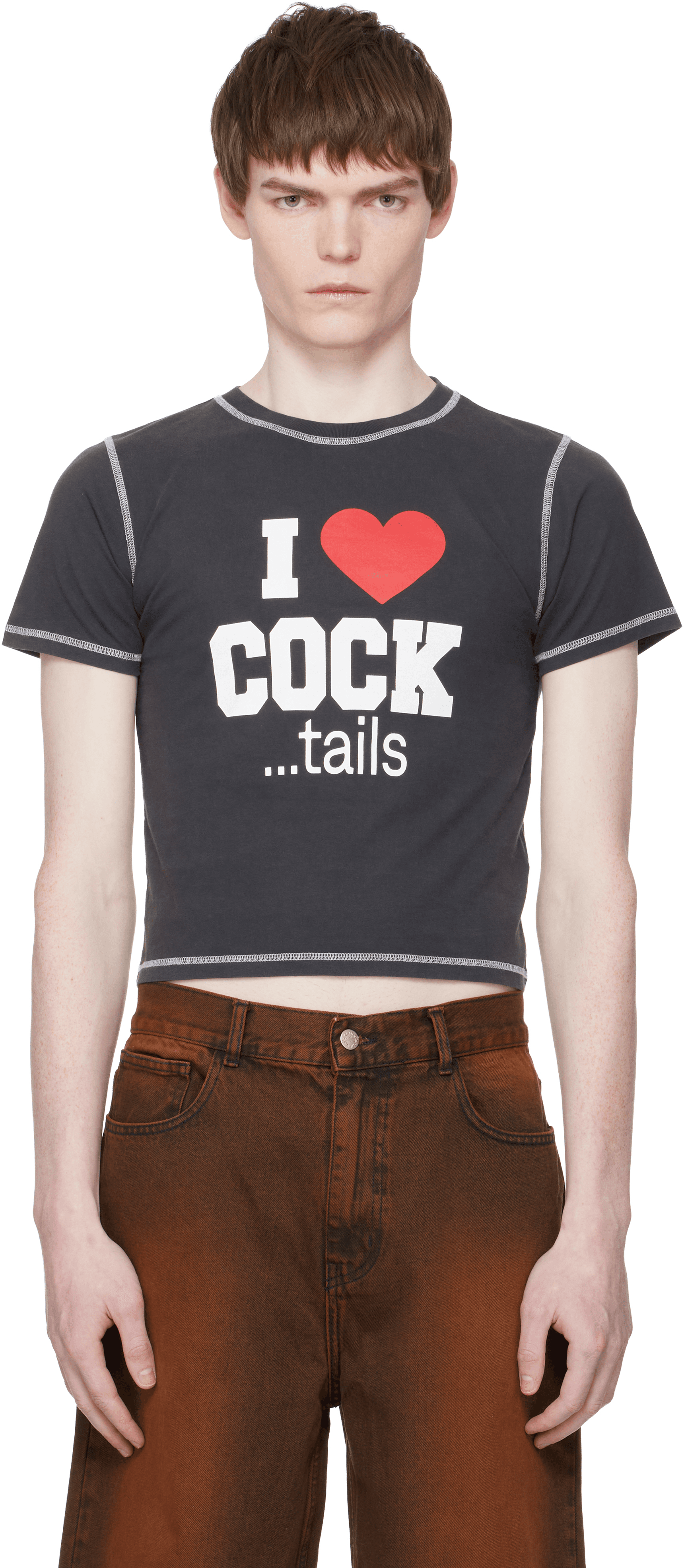 Black 'Big Tipper' T-shirt - Image 1