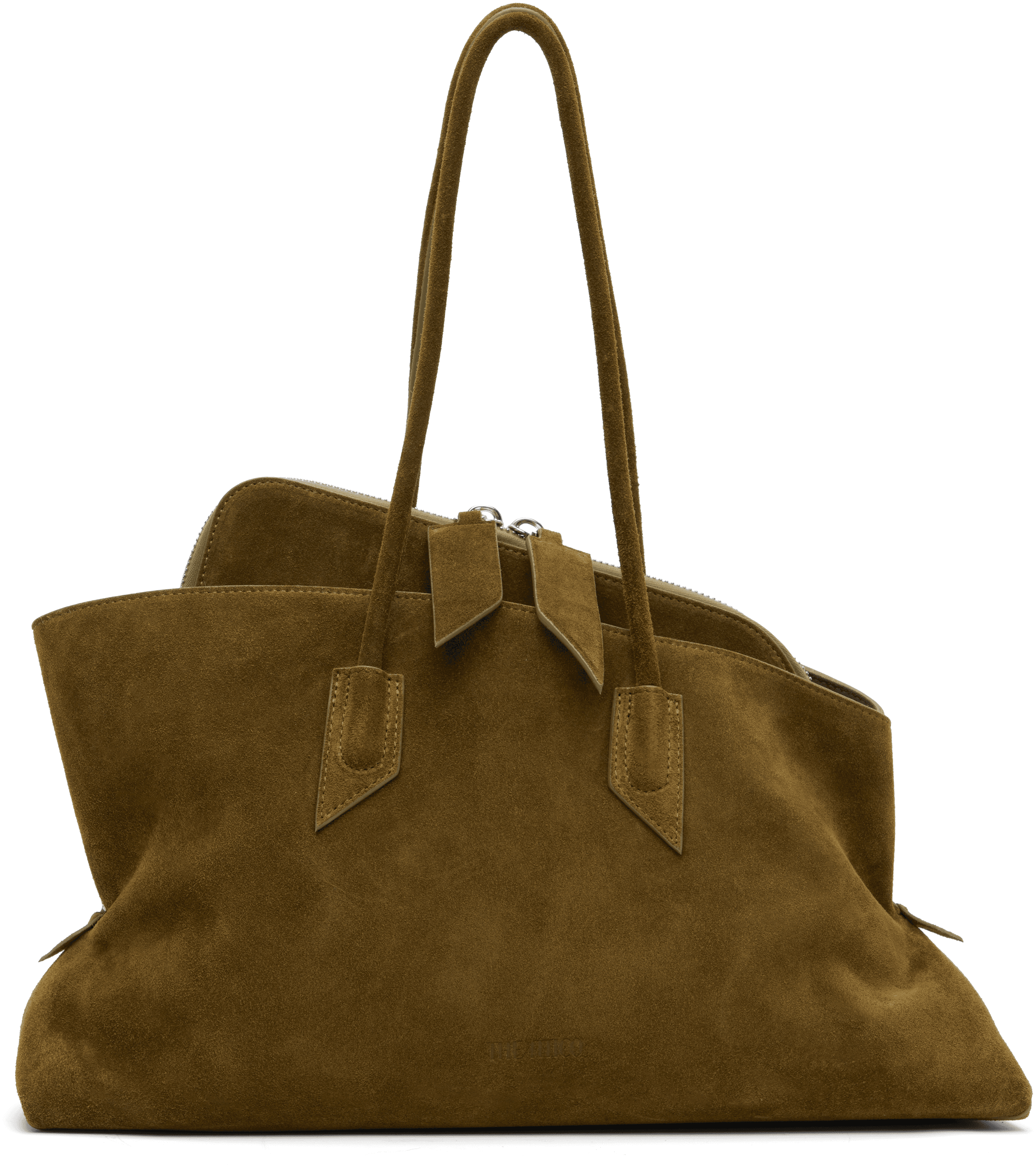 Khaki 'La Passeggiata Medium' Top Handle Bag - Image 1