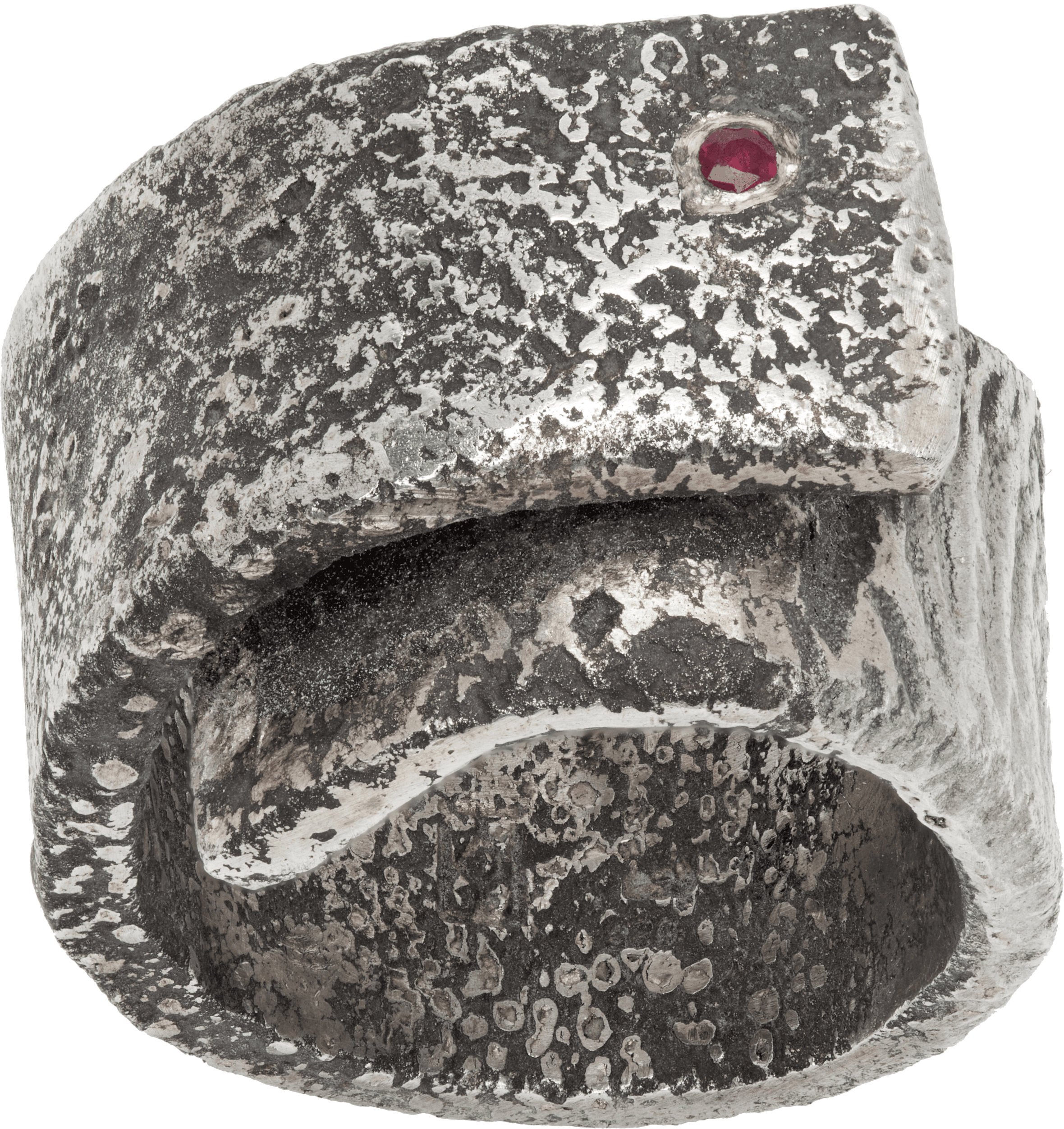 Fold Over Ruby Ring - Image 1