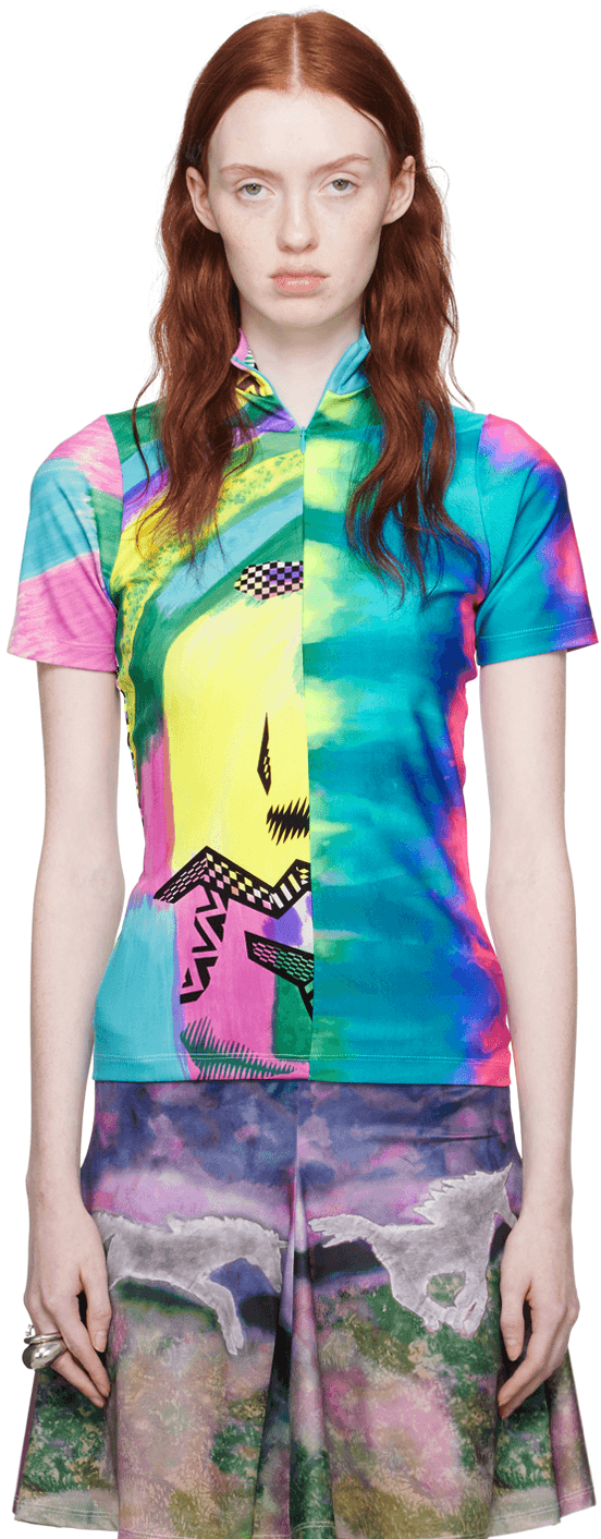 Multicolor Printed T-Shirt - Image 1
