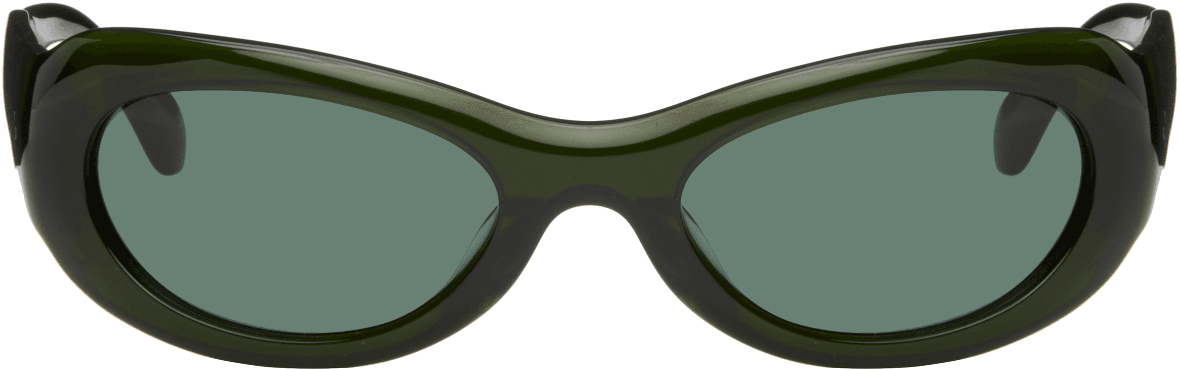 SSENSE Exclusive Green Khilna Sunglasses - Image 1