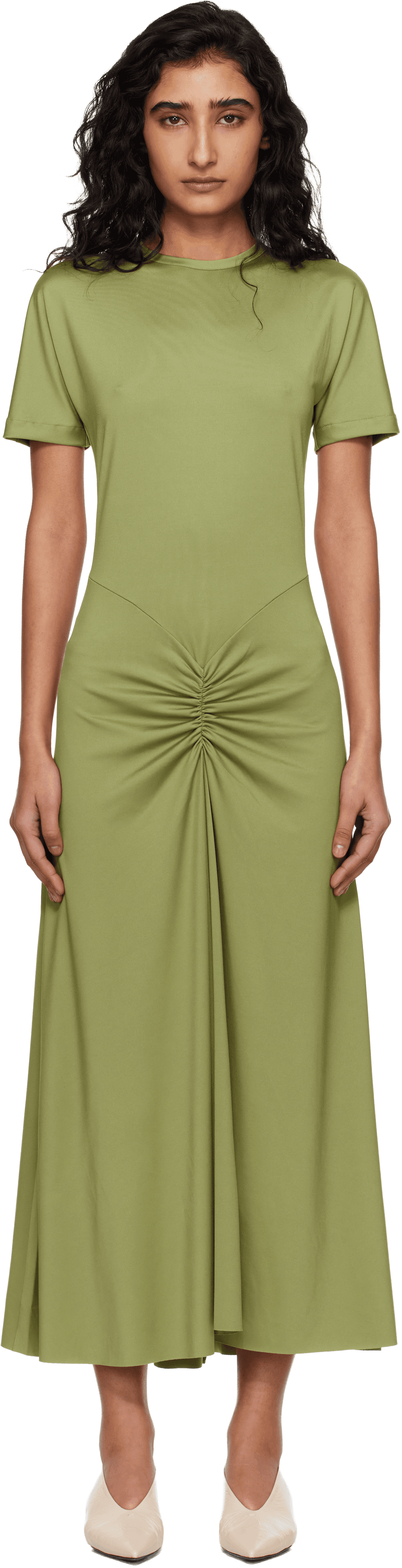 Green Blaire Midi Dress - Image 1