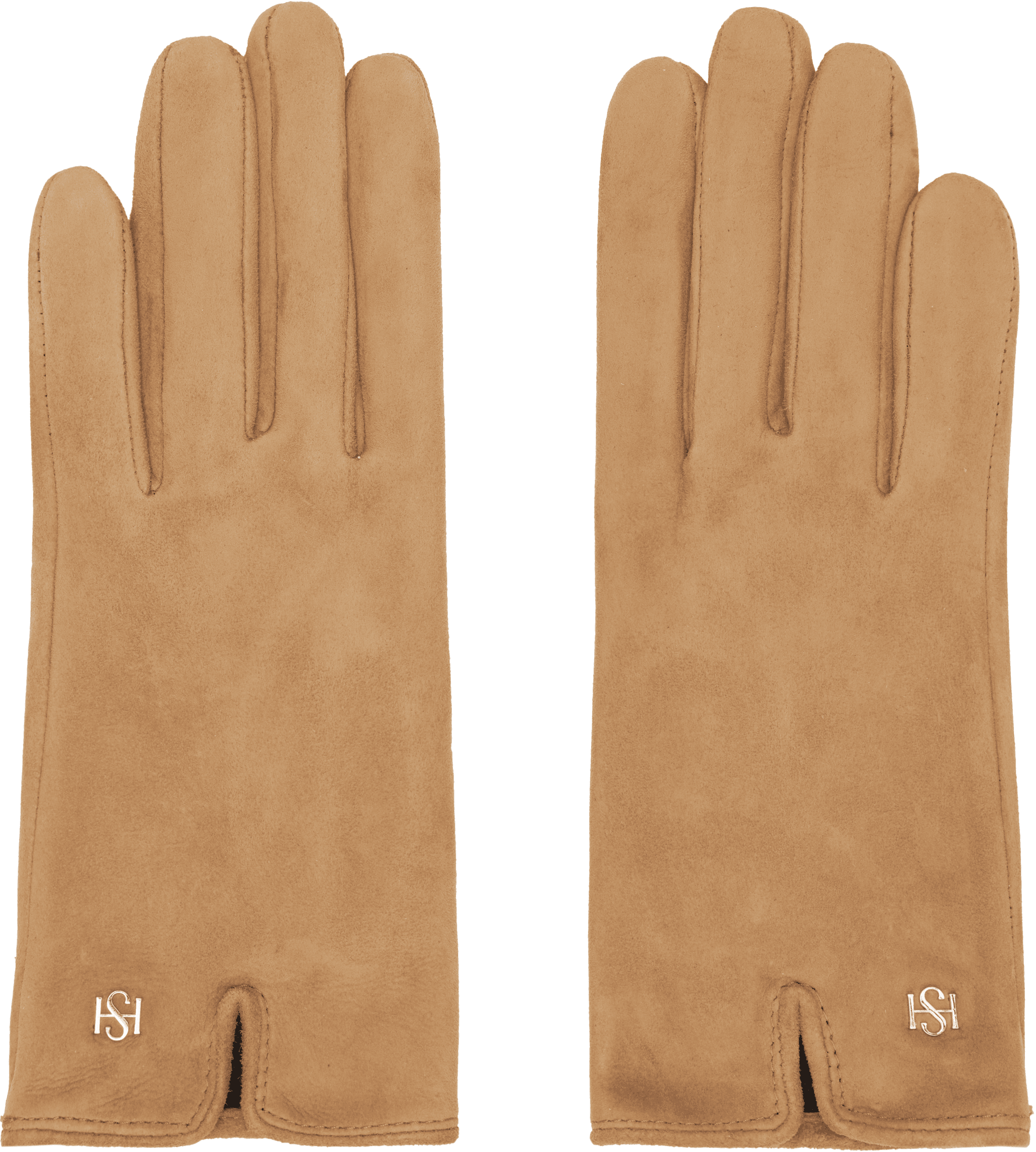 Beige Essentials Suede Gloves - Image 1
