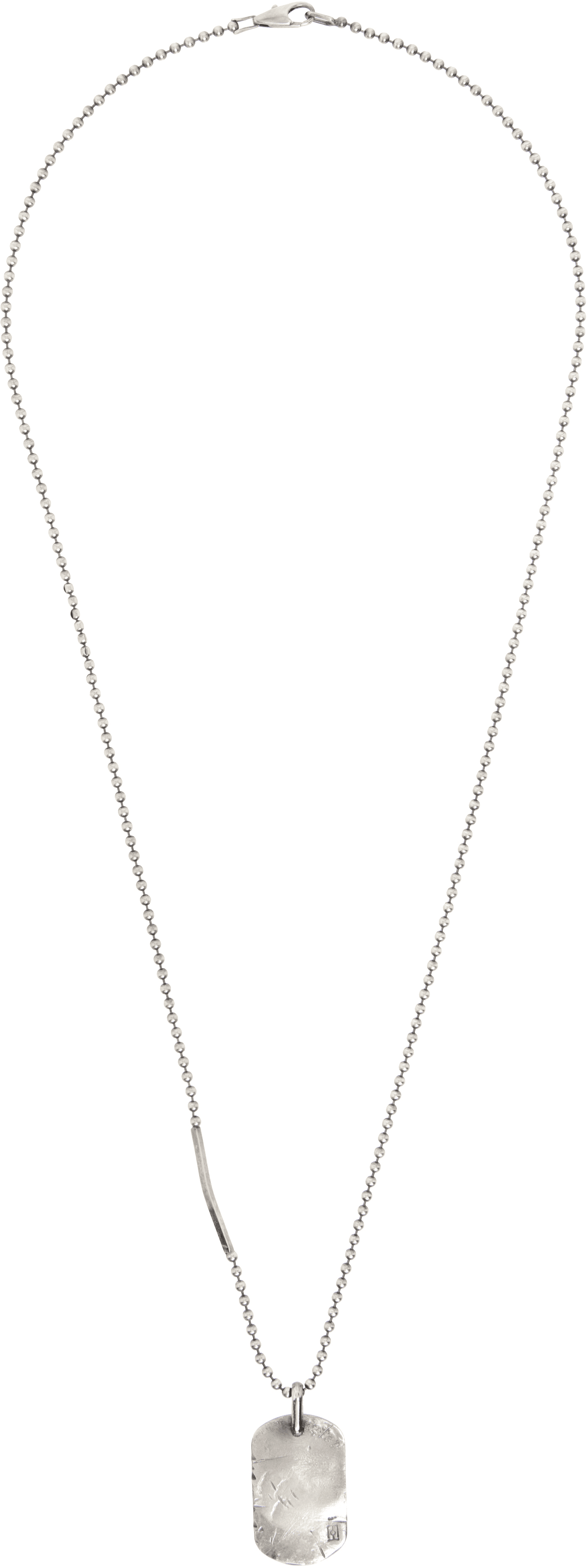 Distressed Dog Tag Necklace - Image 1